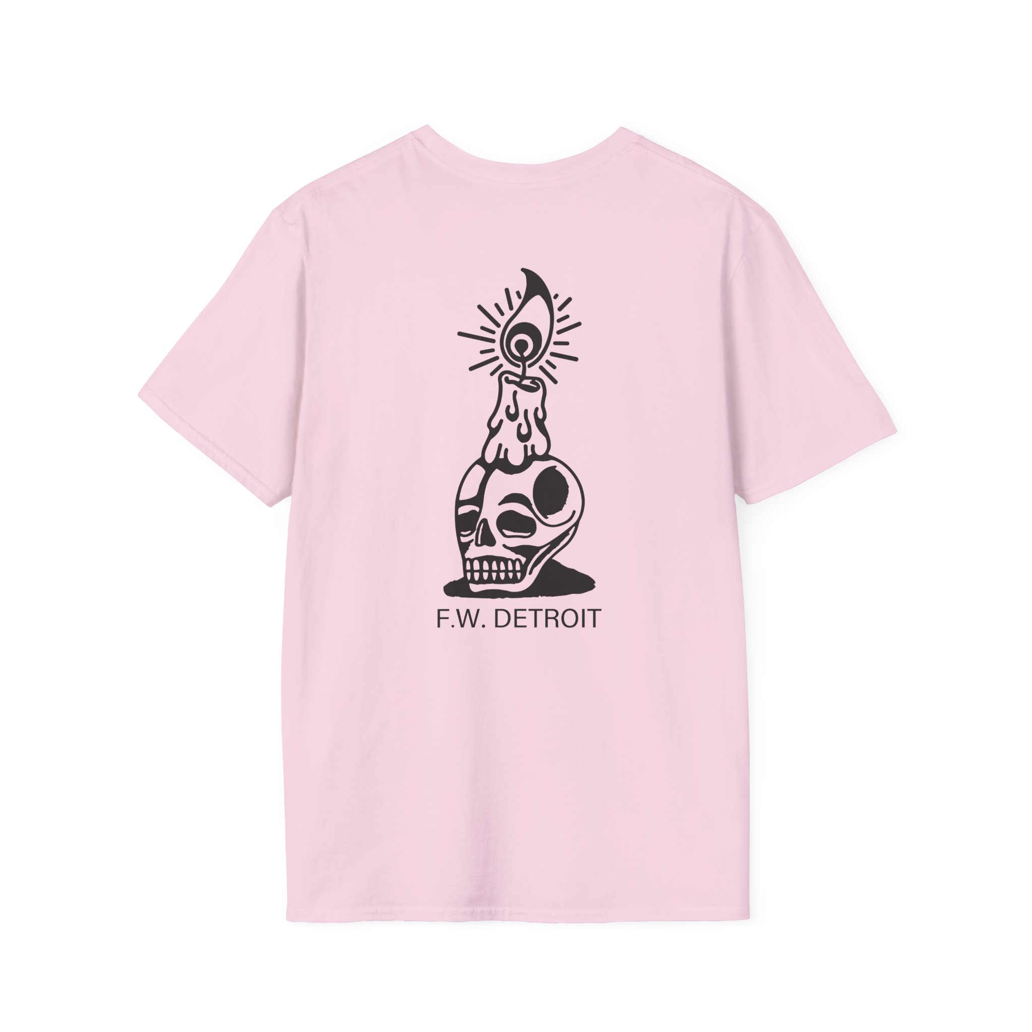Fireworks Skull Unisex Softstyle T-Shirt