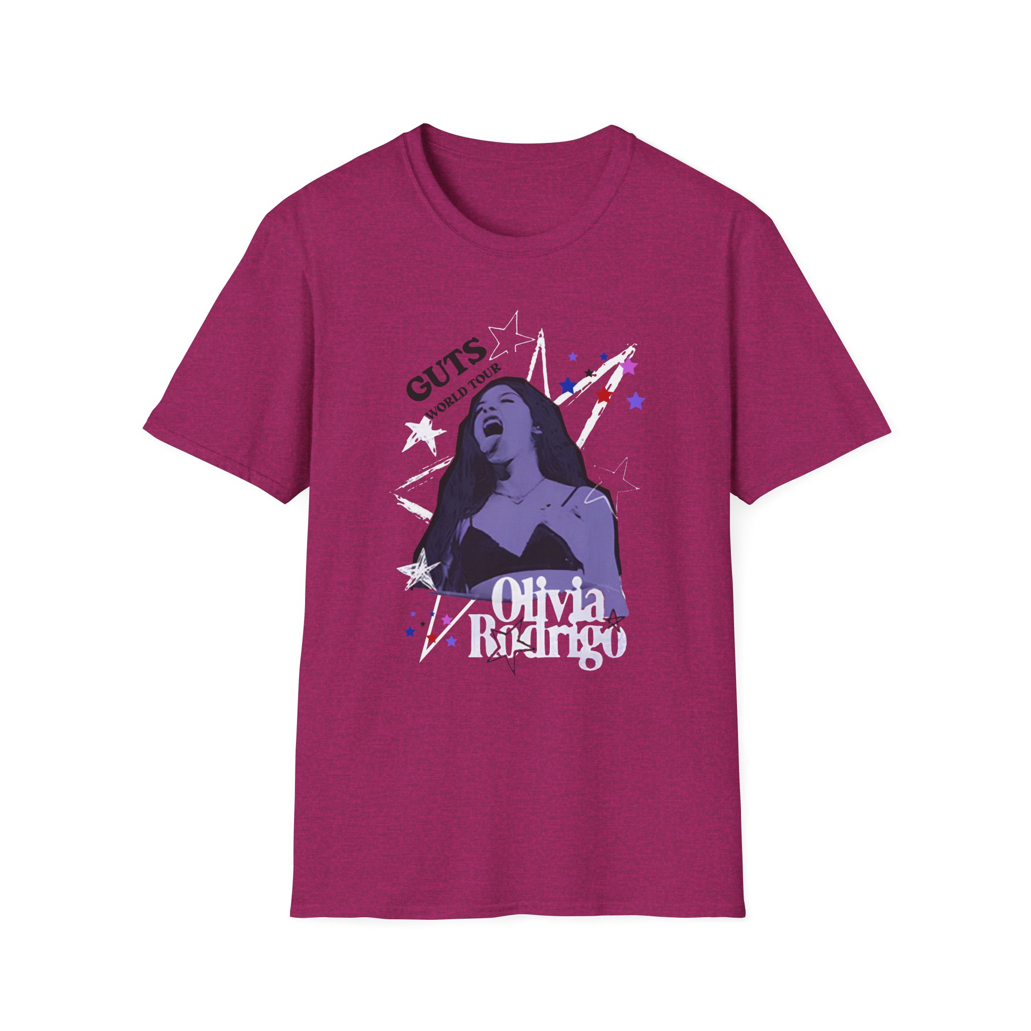 Olivia Rodrigo GUTS world tour unisex softstyle t-shirt