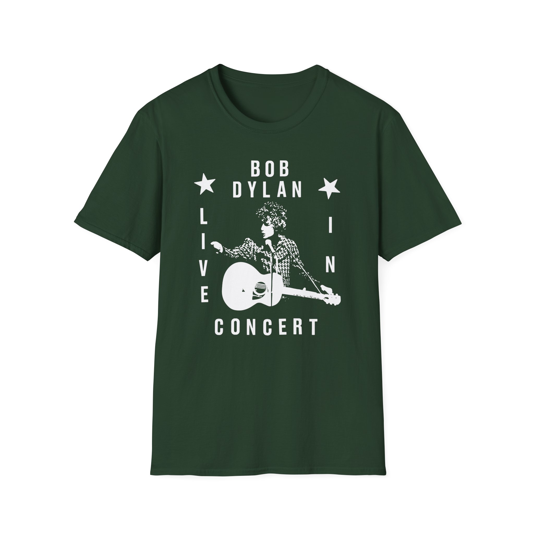 Bob Dylan Live In Concert Unisex Softstyle T-Shirt