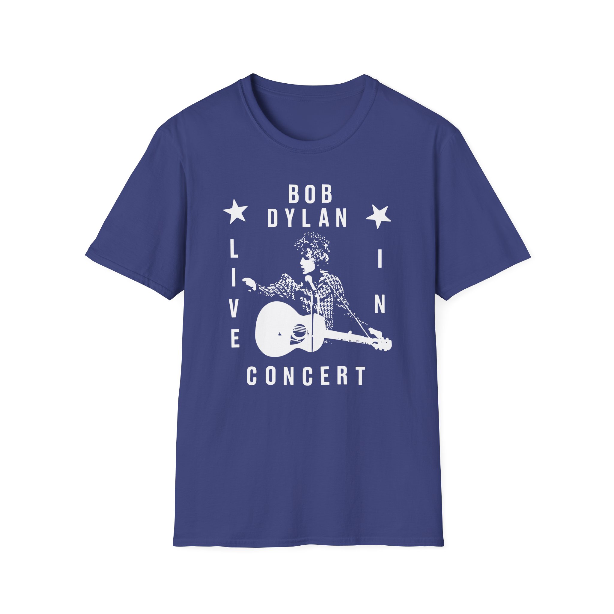 Bob Dylan Live In Concert Unisex Softstyle T-Shirt