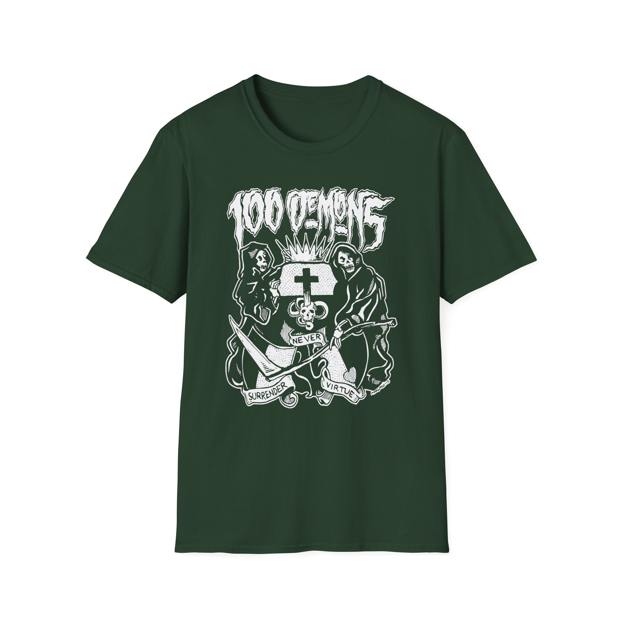 100 Demons Unisex Softstyle T-Shirt
