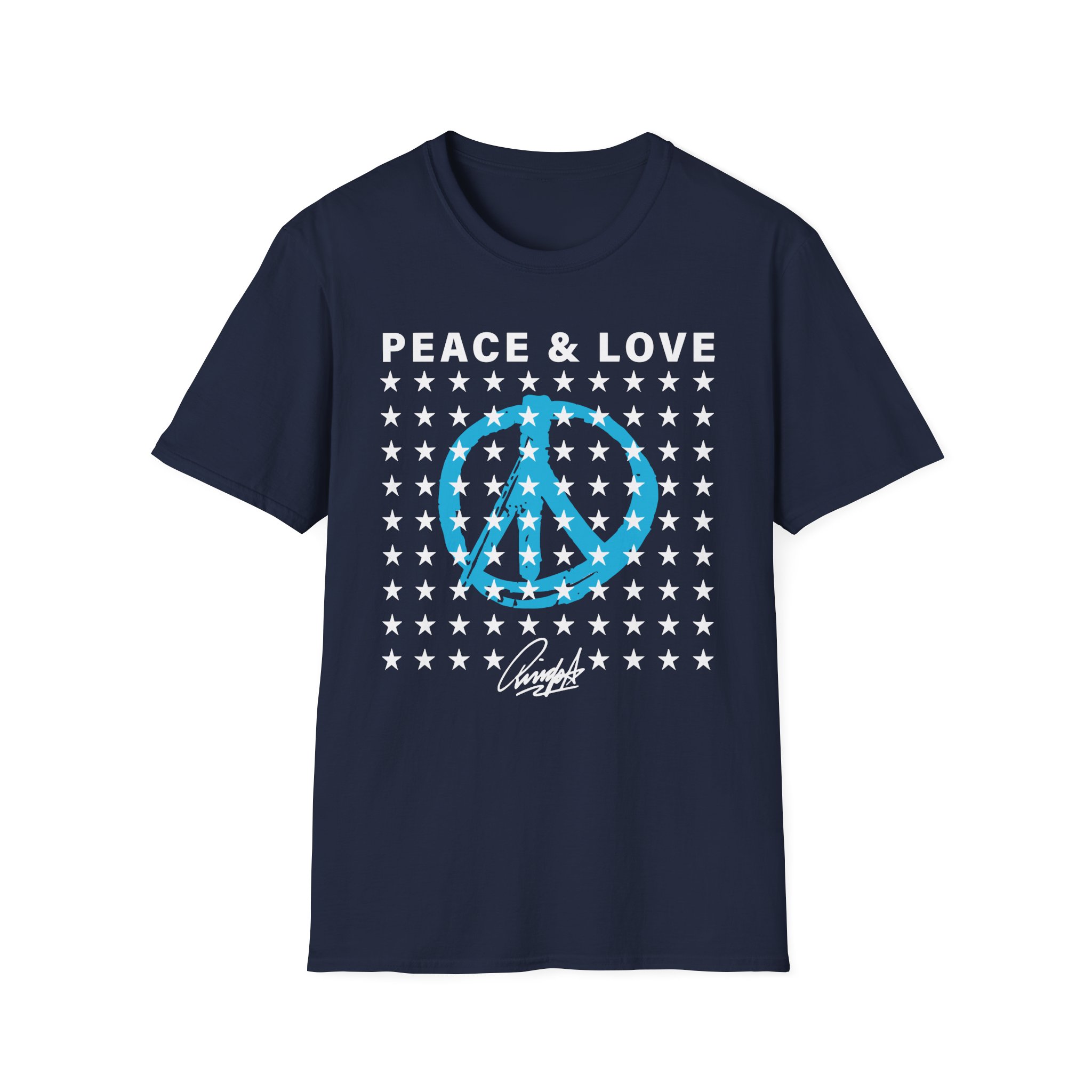 Ringo Starr Peace & Love Stars Unisex Softstyle T-Shirt