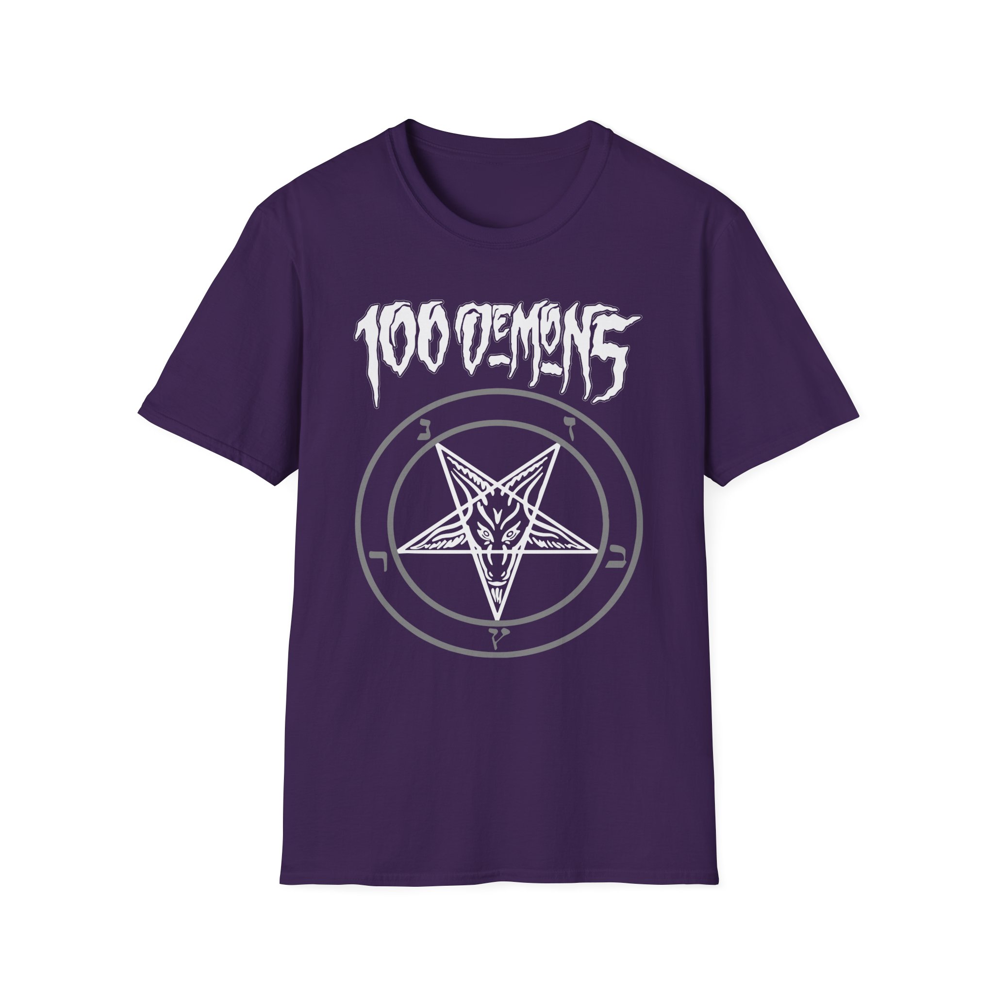 100 Demons Pentagram Unisex Softstyle T-Shirt