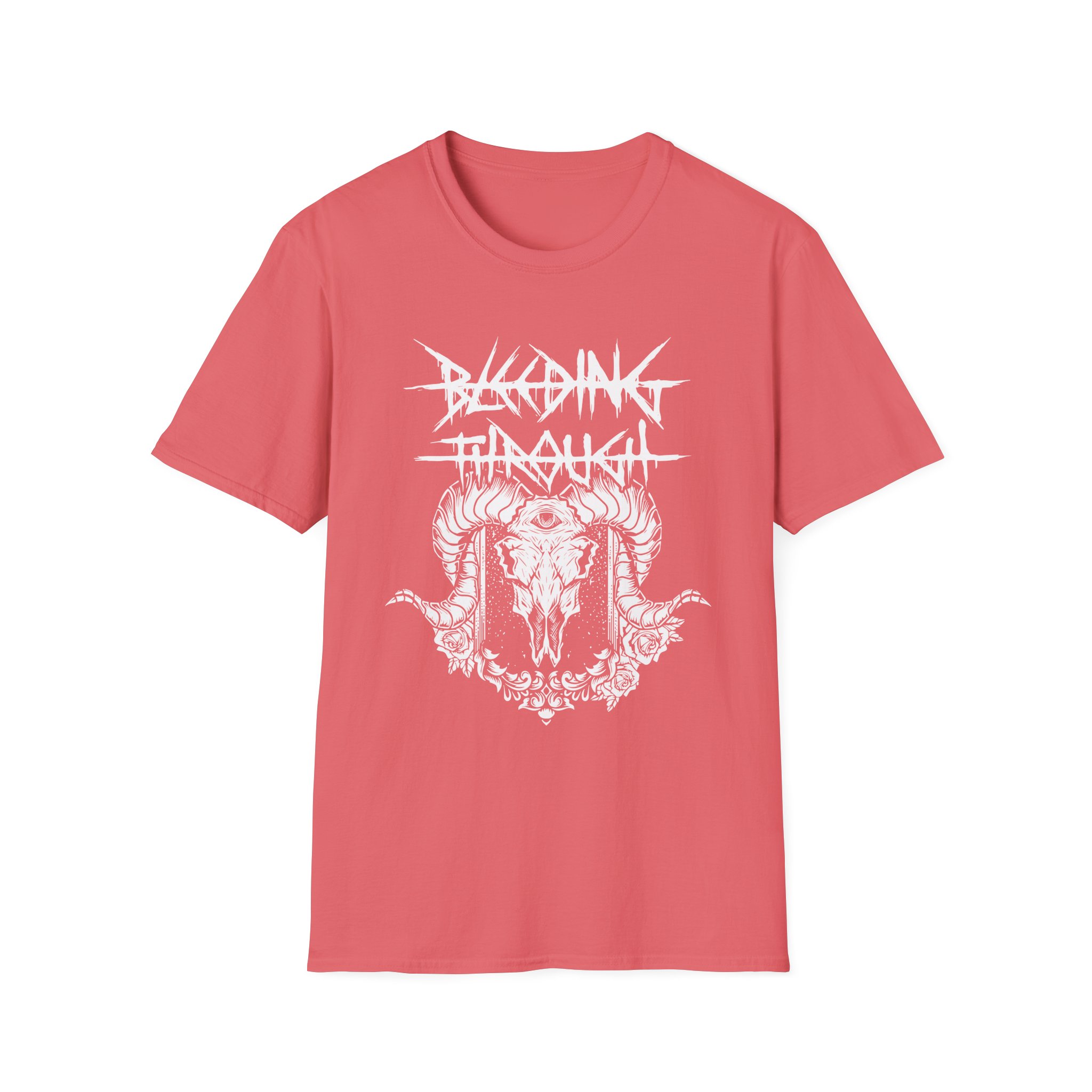 Bleeding Through Goat Skull Unisex Softstyle T-Shirt