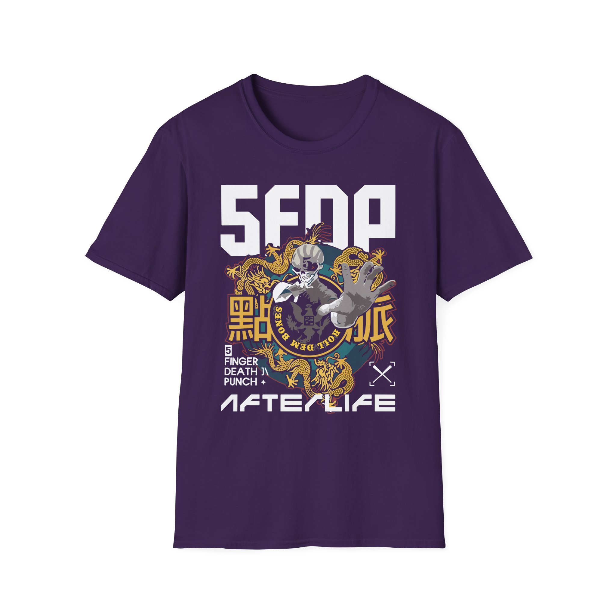 Five Finger Death Punch Roll Dem Bones Unisex Softstyle T-Shirt