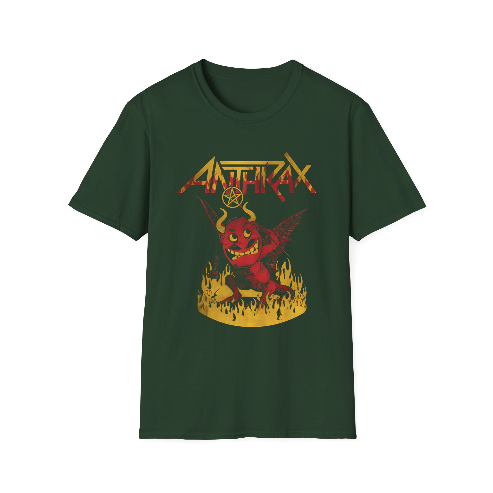 Anthrax Coal Demon Unisex Softstyle T-Shirt