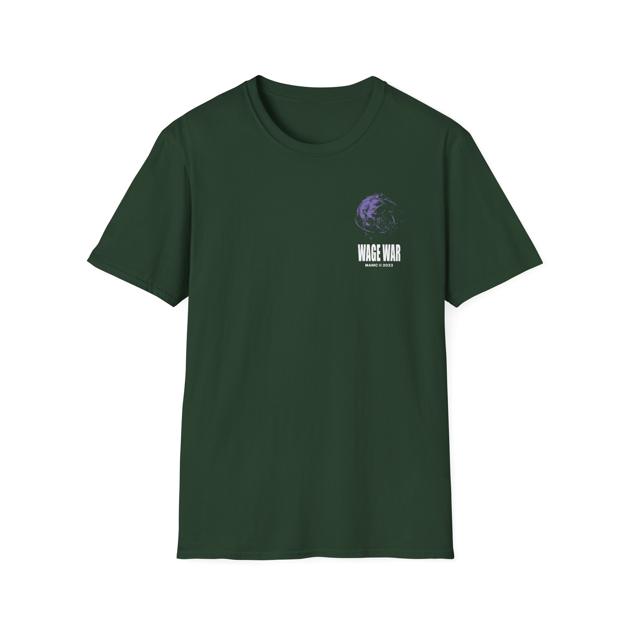 Wage War Barbed Wire Globe Unisex Softstyle T-Shirt