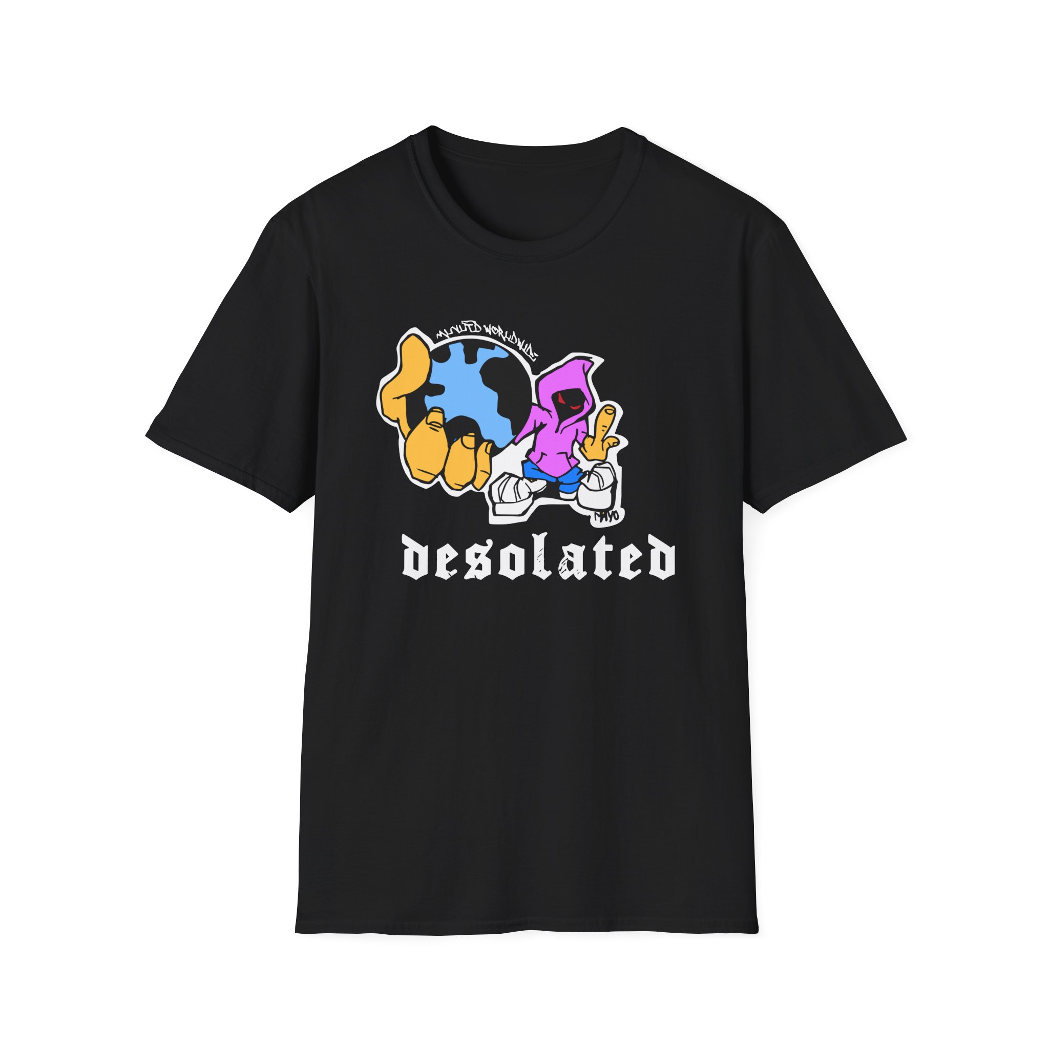 Desolated Globe Unisex Softstyle T-Shirt