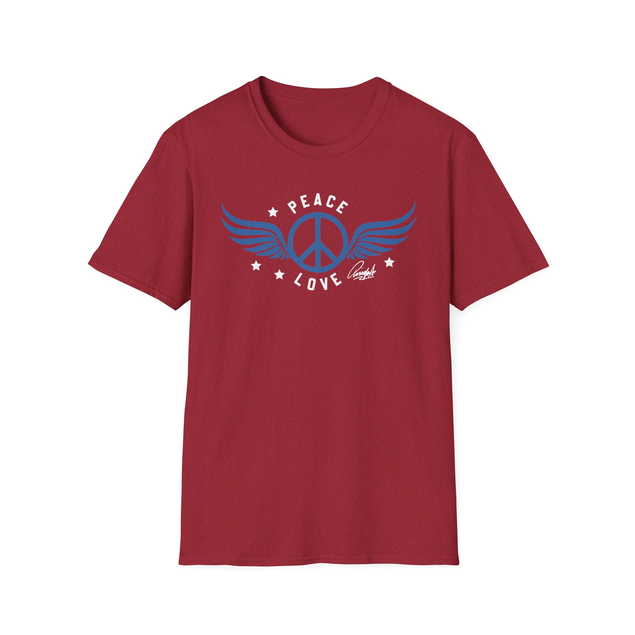 Ringo Starr Peace Love Unisex Softstyle T-Shirt