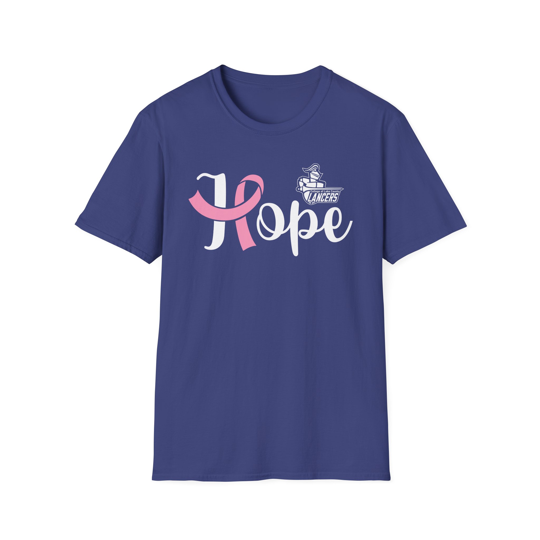 College Lake County Ribbon Hope Unisex Softstyle T-Shirt