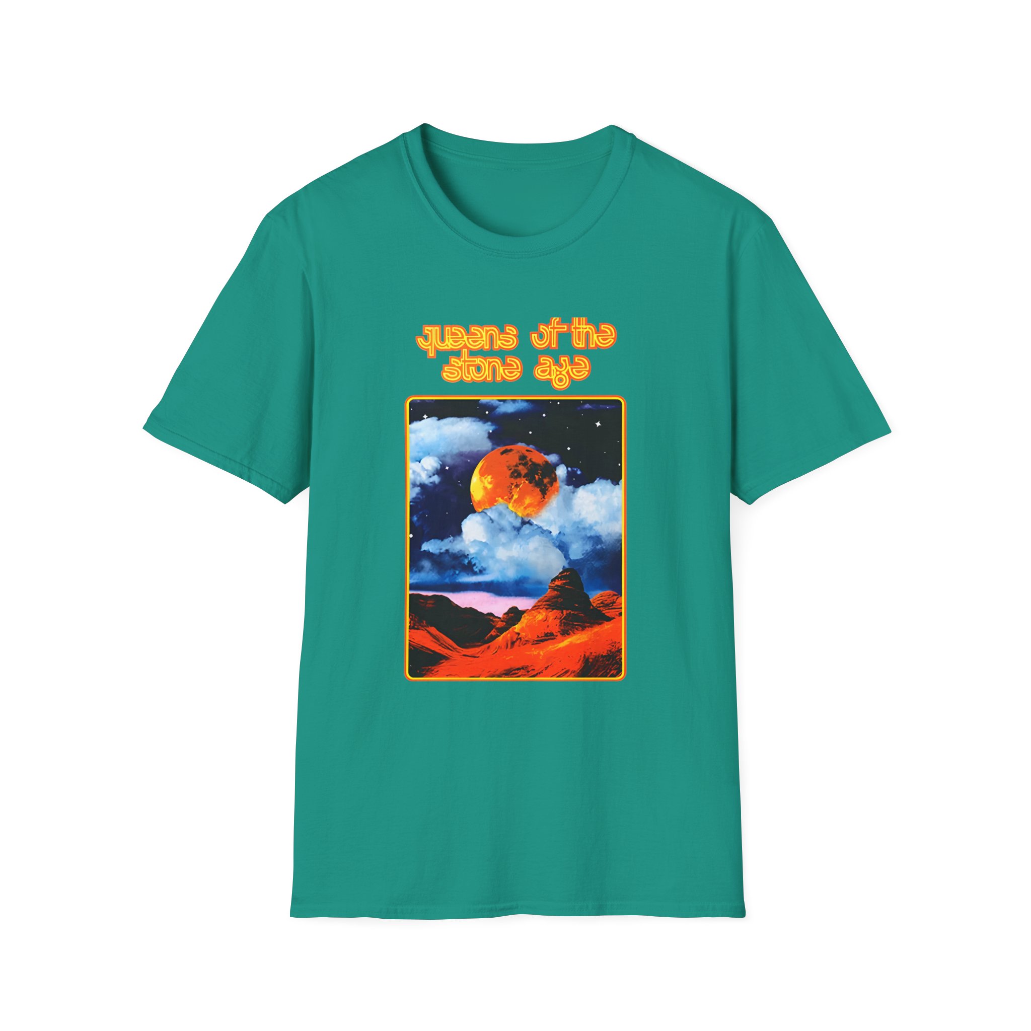 Queens of the Stone Age Moon Landscape Unisex Softstyle T-Shirt