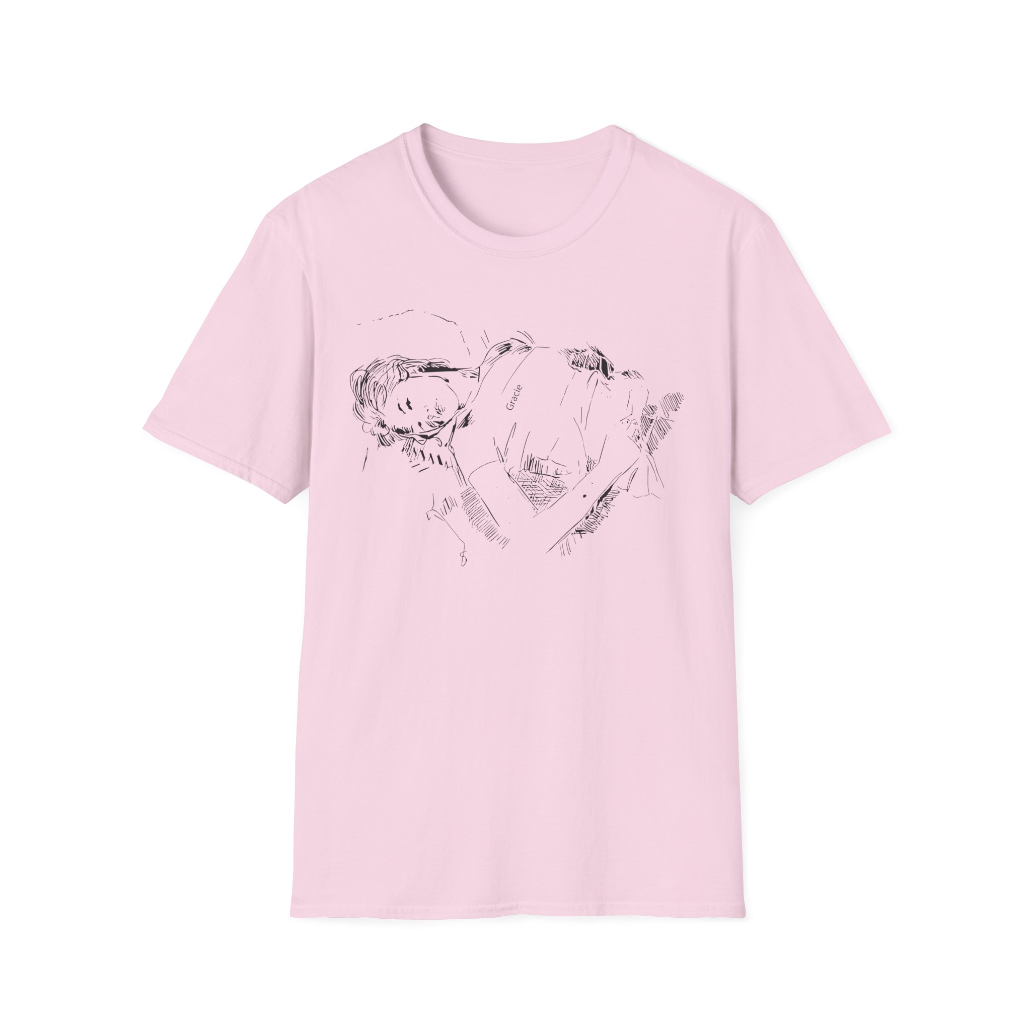 Gracie Abrams Portrait Sketch Unisex Softstyle T-Shirt