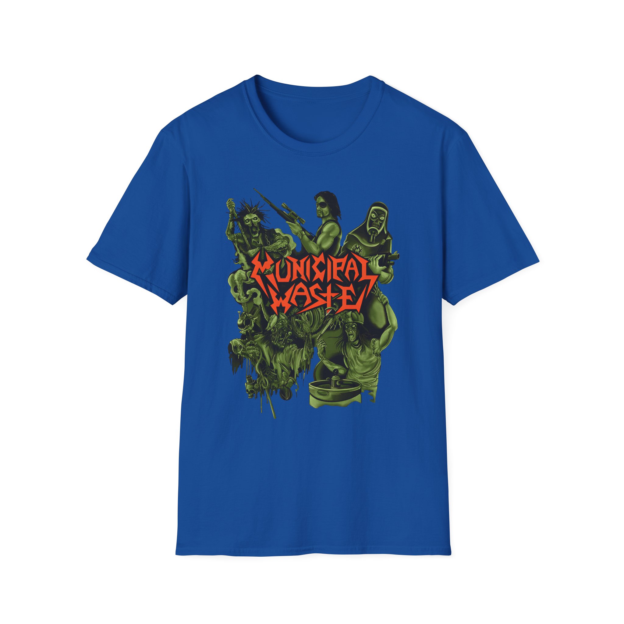 Municipal Waste Collage Logo Unisex Softstyle T-Shirt