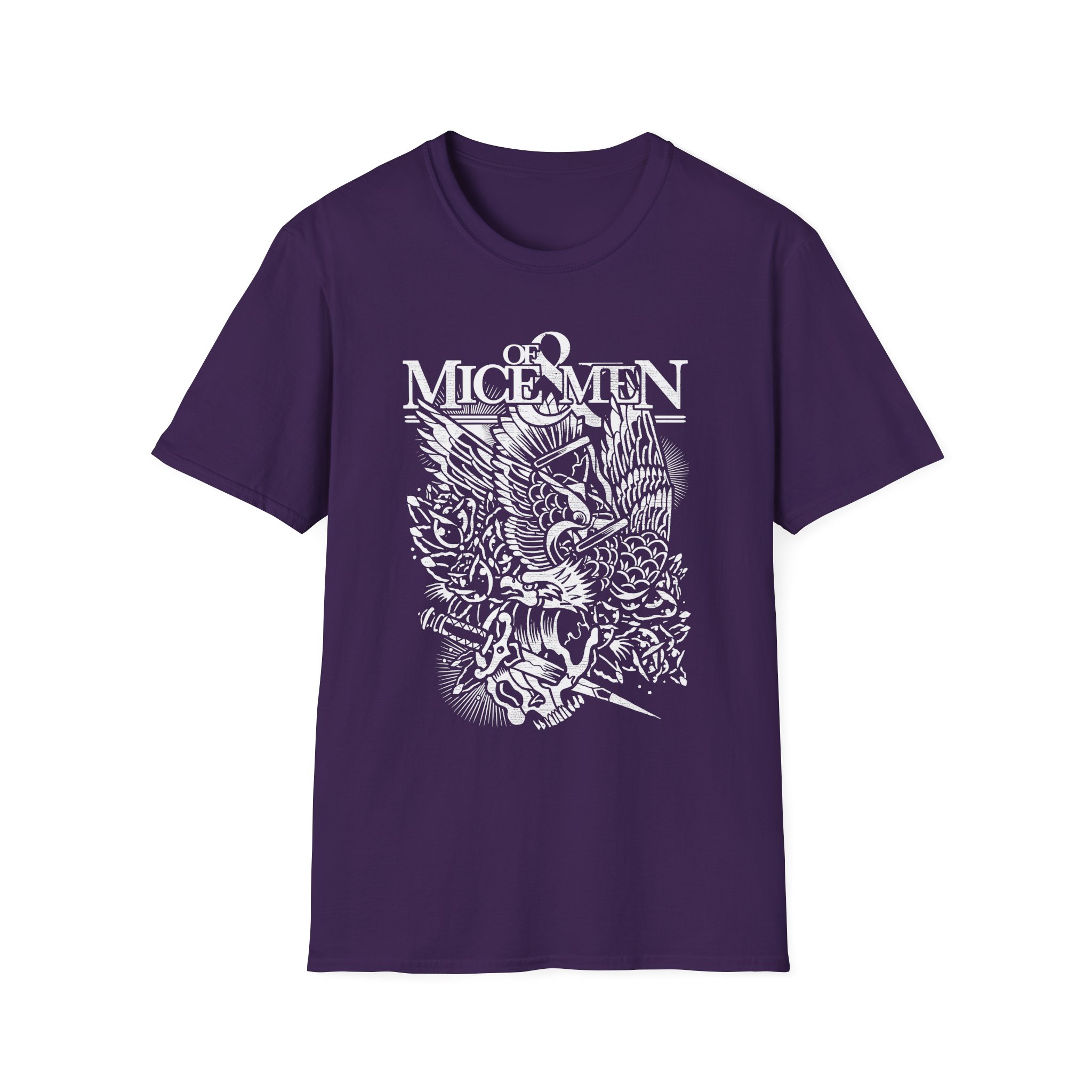 Of Mice and Men Throwback Eagle Unisex Softstyle T-Shirt