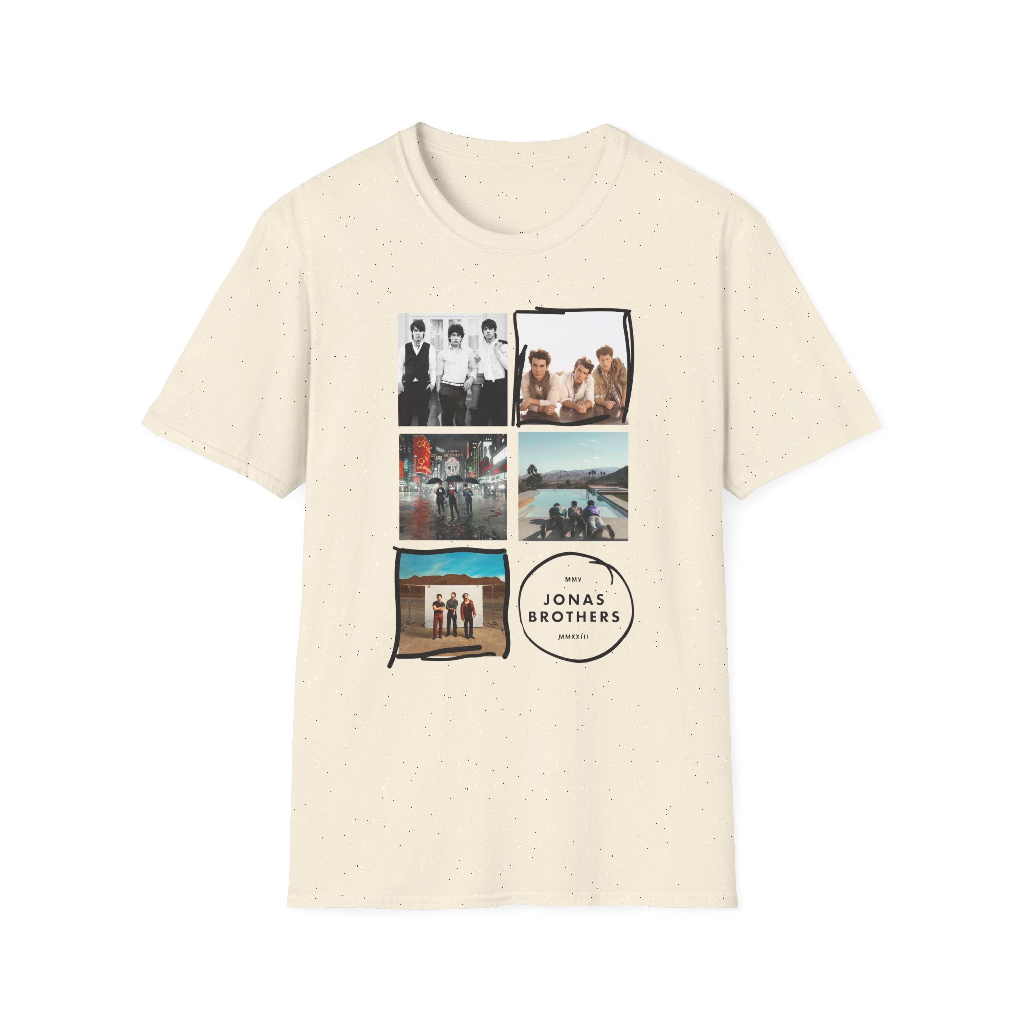 Jonas Brothers 5 Albums Unisex Softstyle T-Shirt
