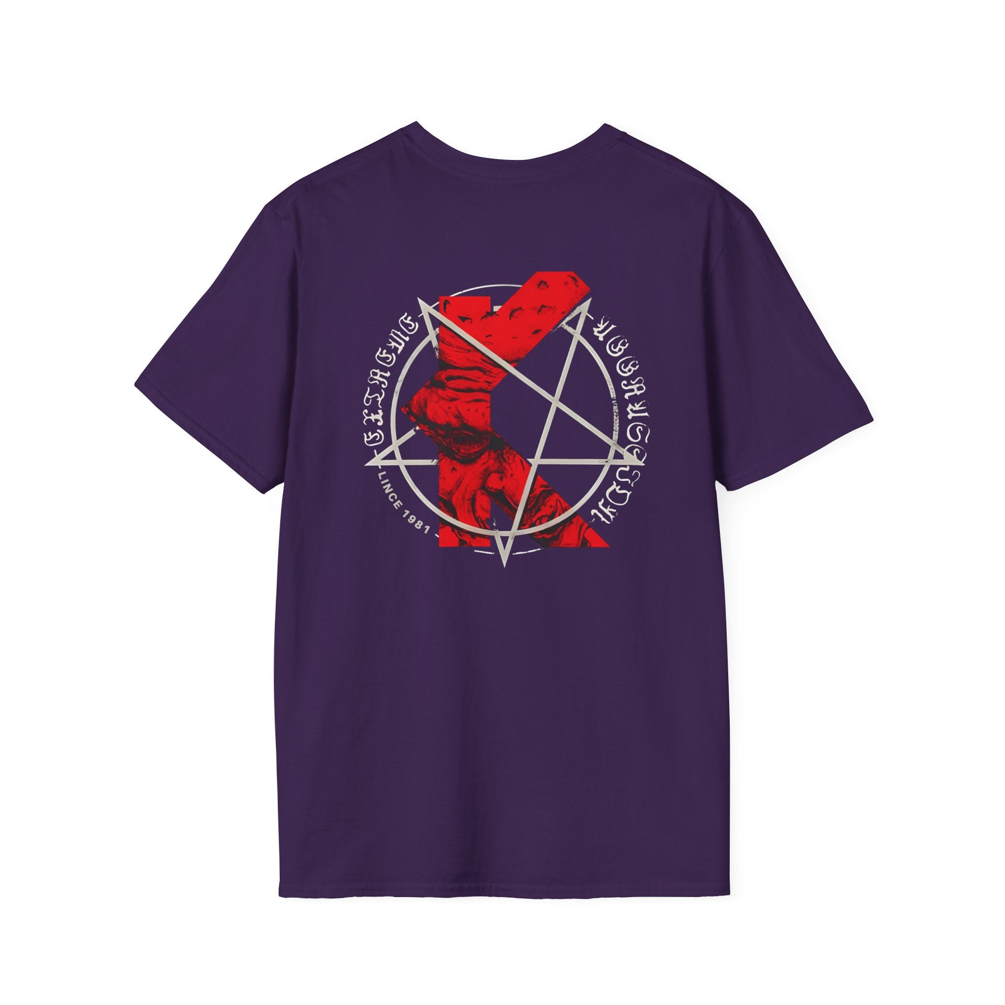 Kreator K-line Pentagram Unisex Softstyle T-Shirt