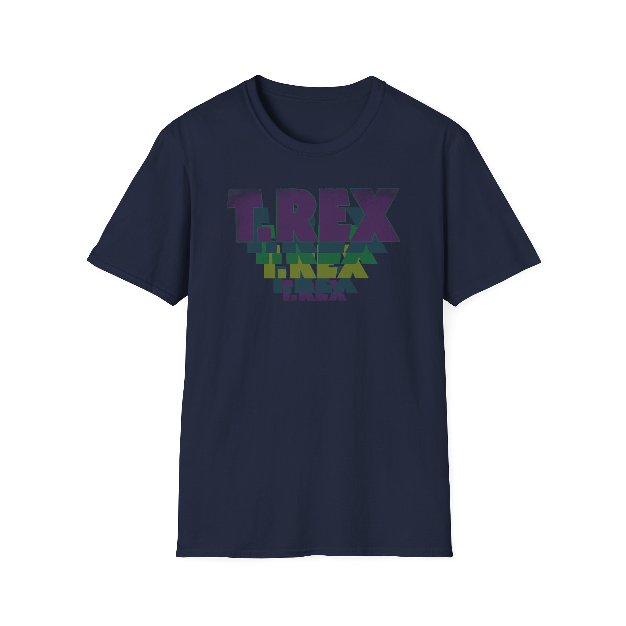 T Rex Stacked Logo Unisex Softstyle T-Shirt