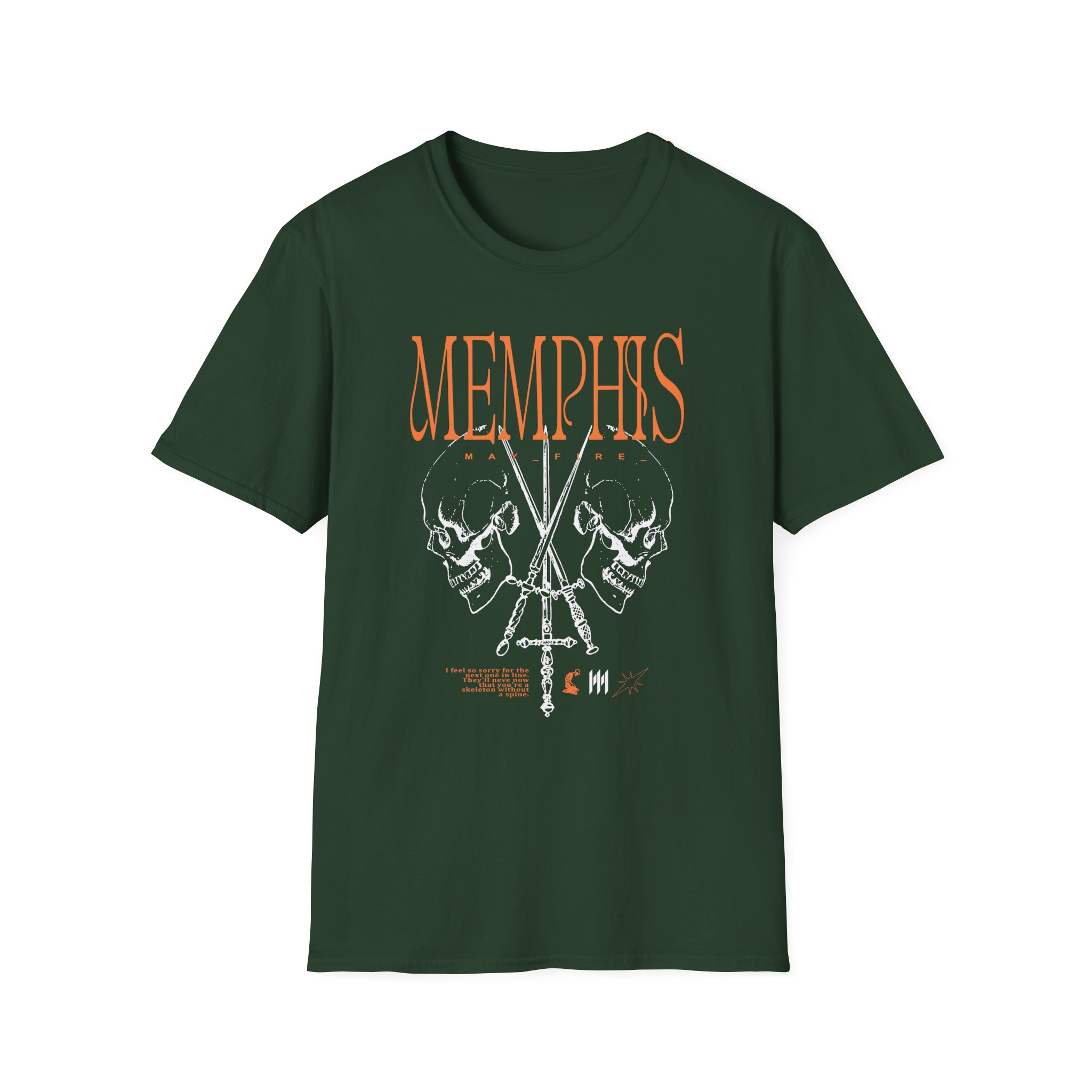 Memphis May Fire Crossed Swords Unisex Softstyle T-Shirt