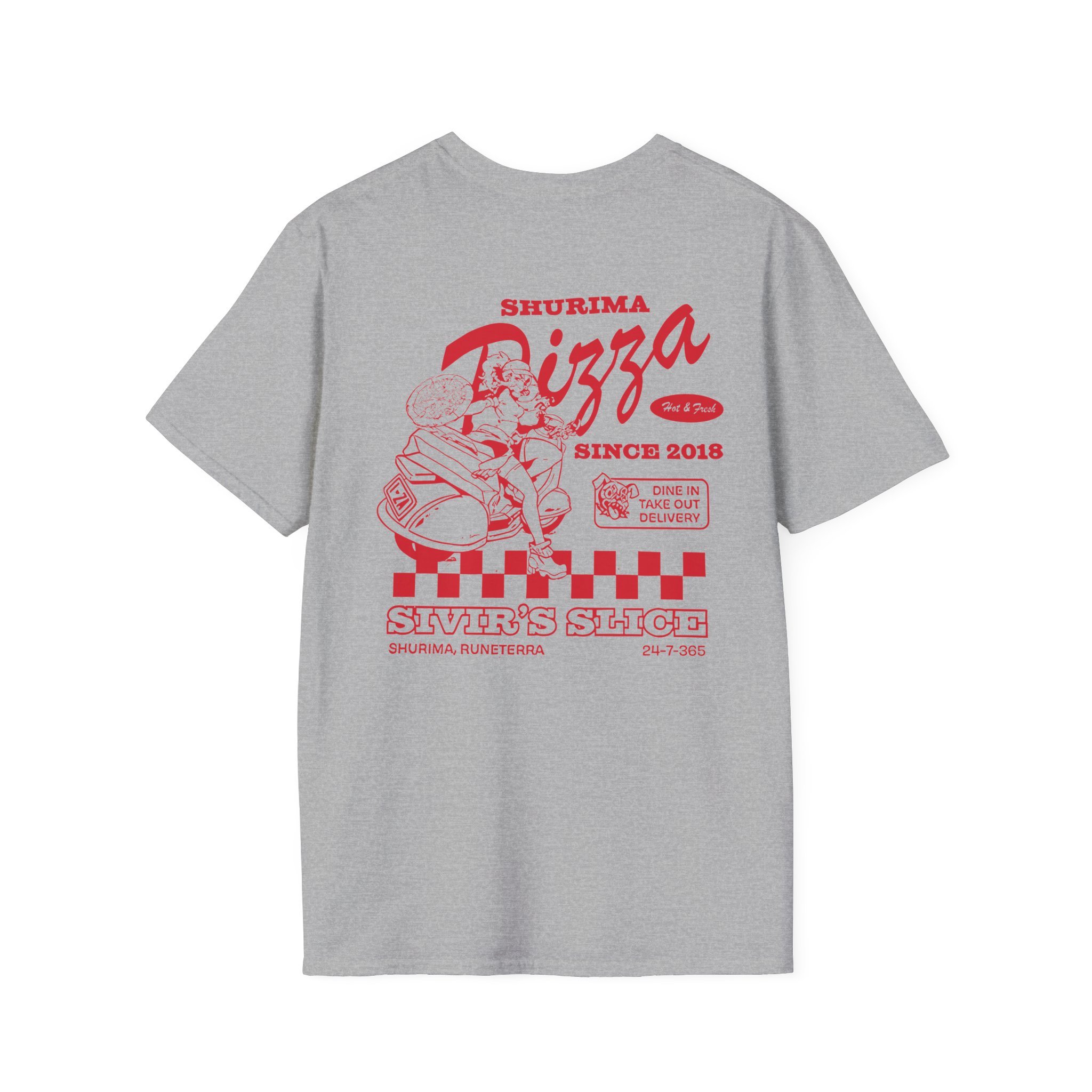 League Of Legends Pizza Delivery Sivir Unisex Softstyle T-Shirt