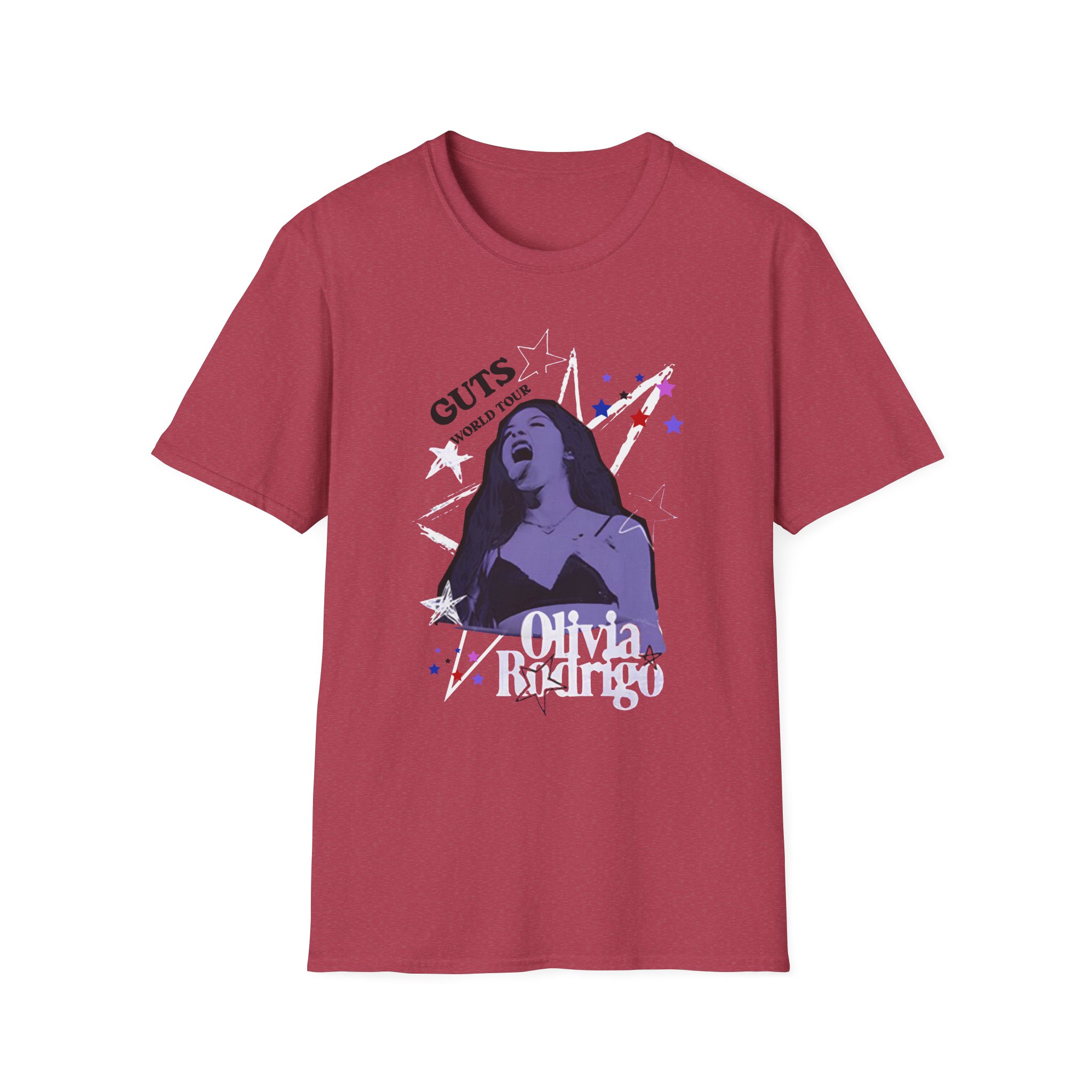 Olivia Rodrigo GUTS world tour unisex softstyle t-shirt