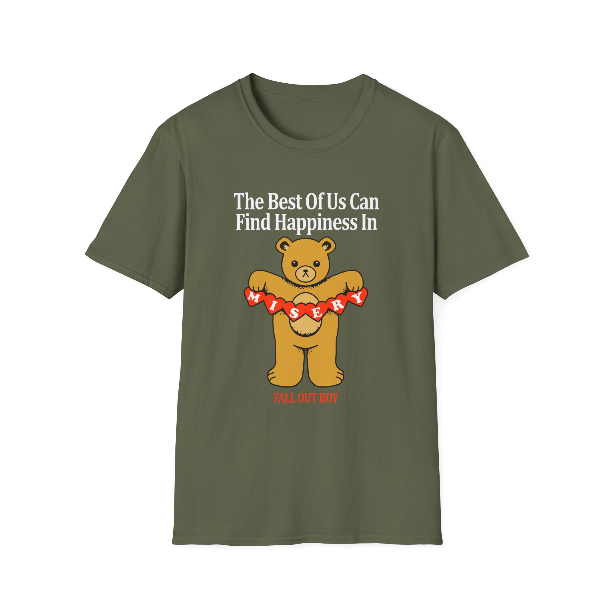 Fall Out Boy Misery Teddy Unisex Softstyle T-Shirt