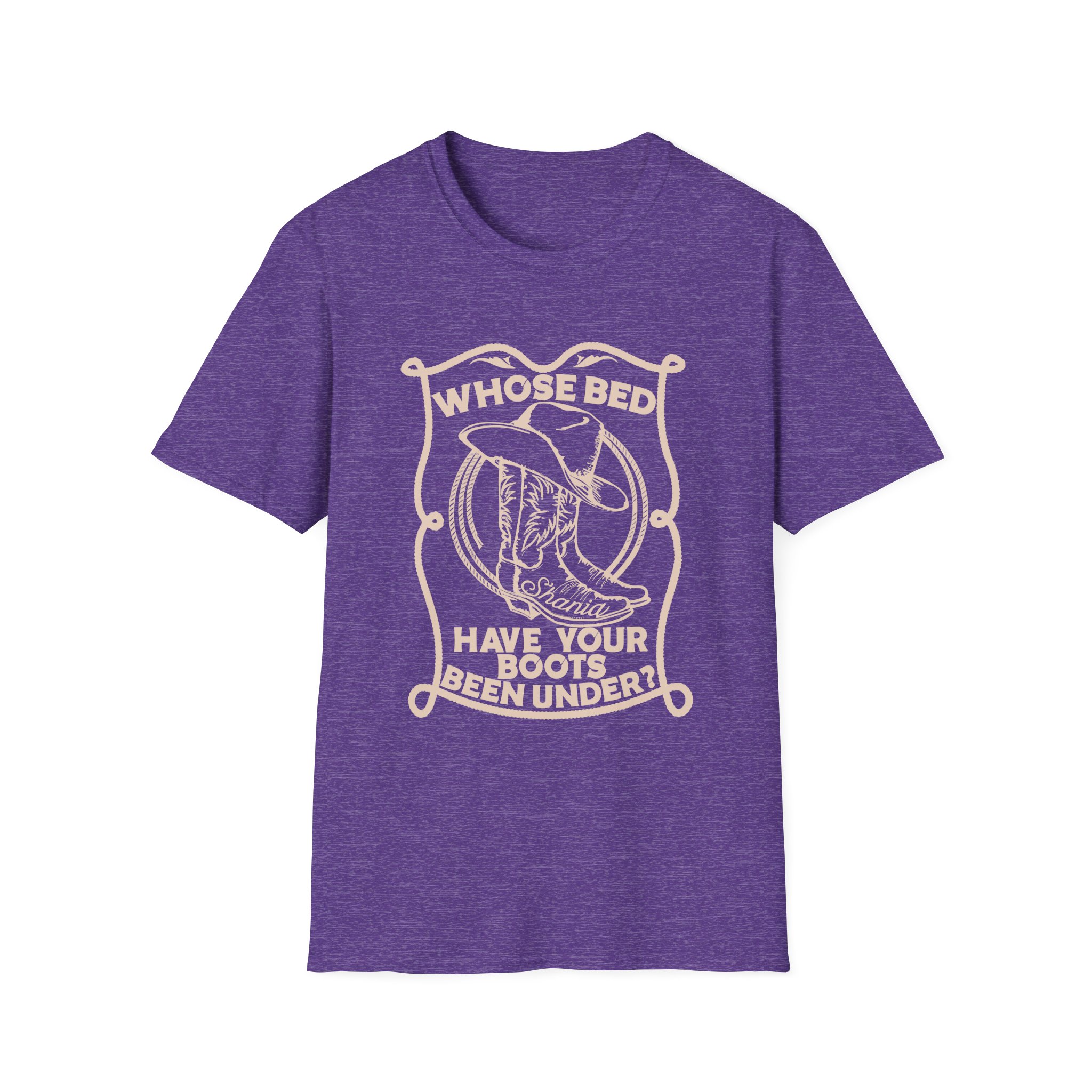 ST Whose Bed Have Your Boots Been Under Unisex Softstyle T-Shirt
