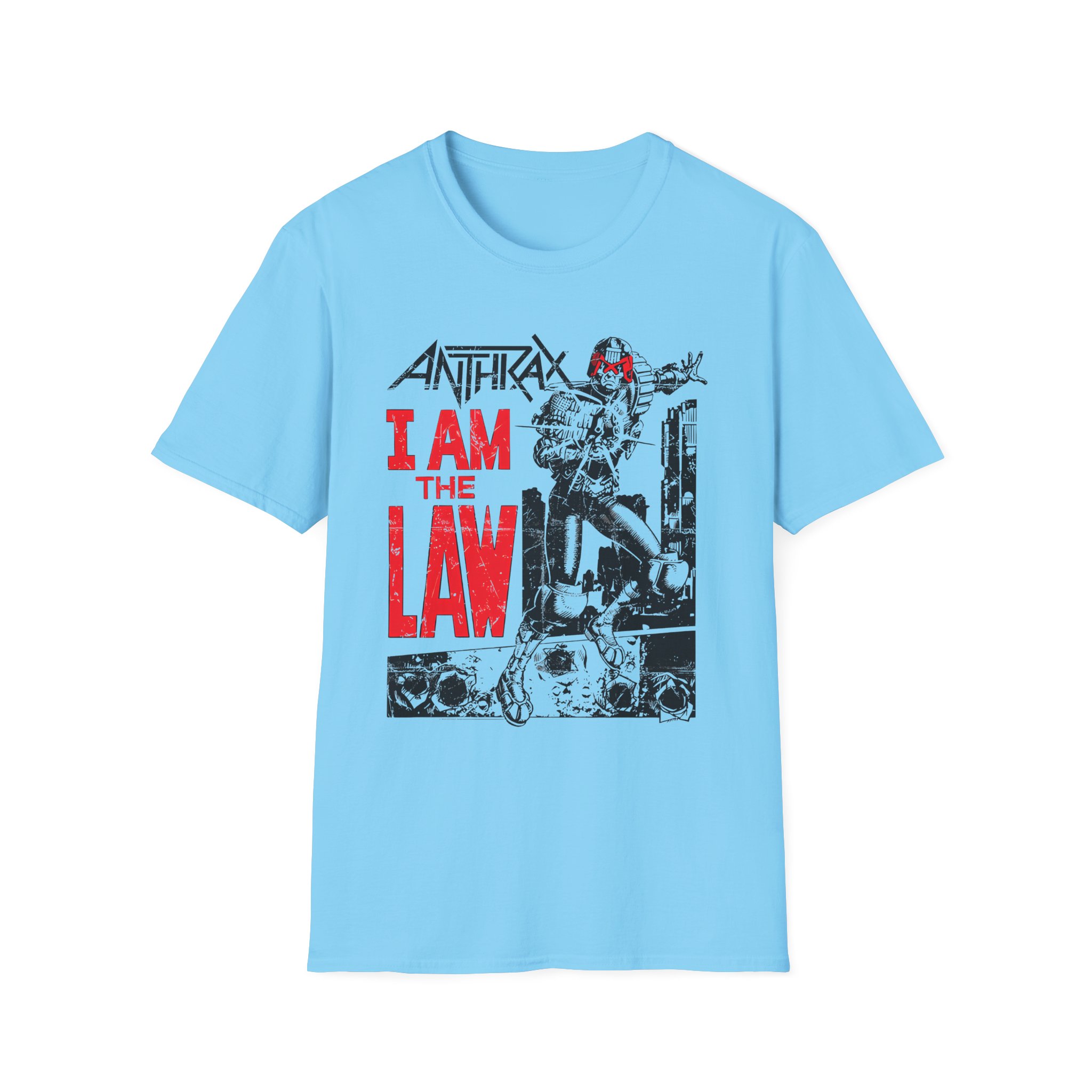 Anthrax I AM THE LAW Unisex Softstyle T-Shirt