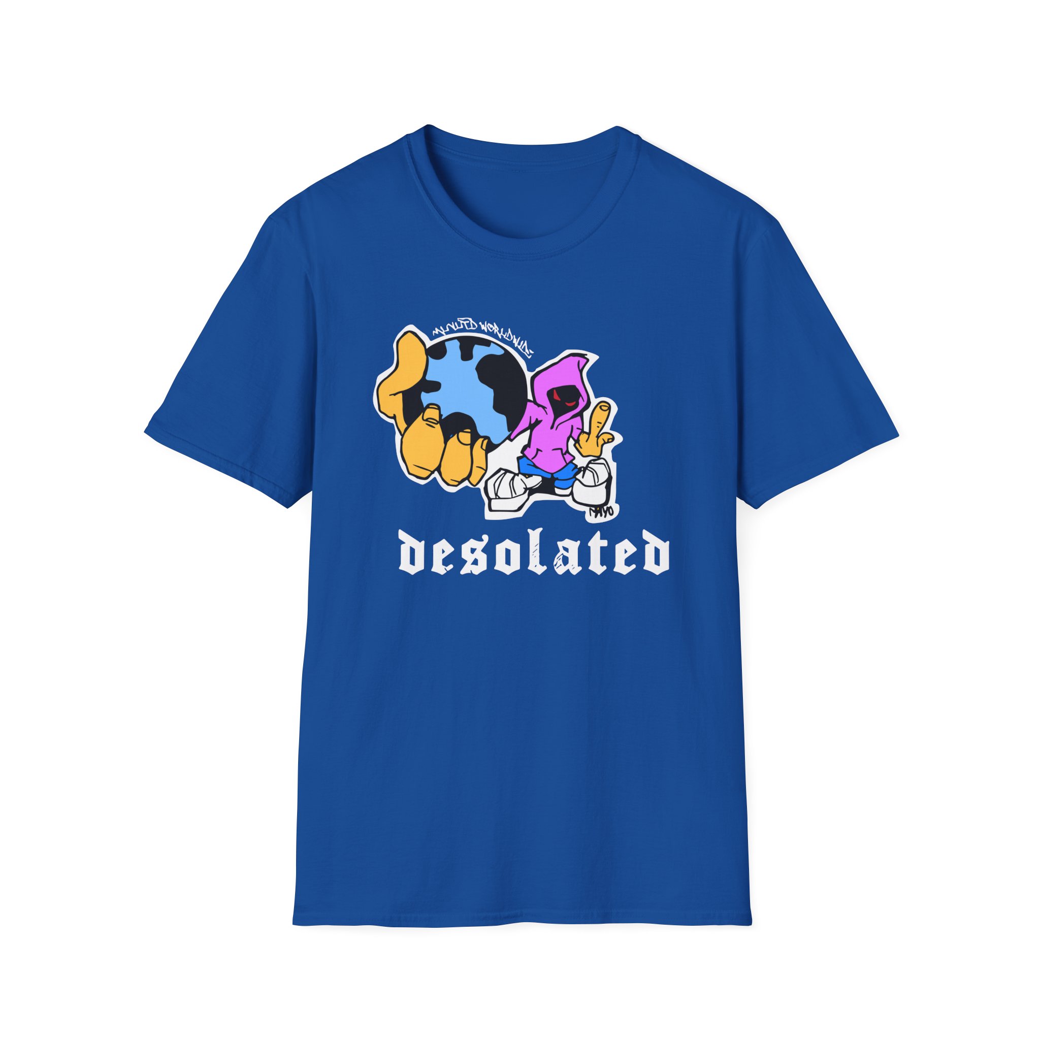 Desolated Globe Unisex Softstyle T-Shirt