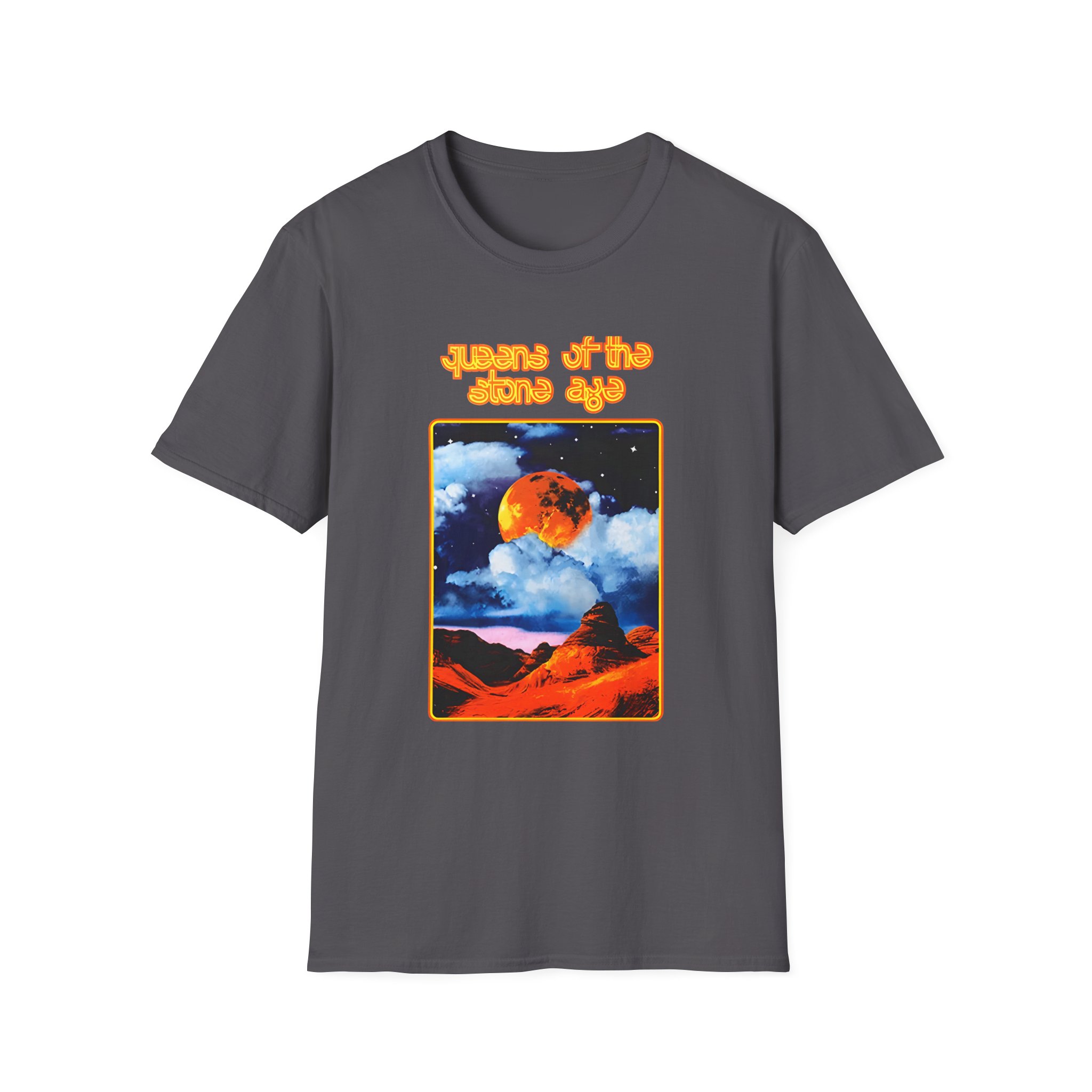 Queens of the Stone Age Moon Landscape Unisex Softstyle T-Shirt