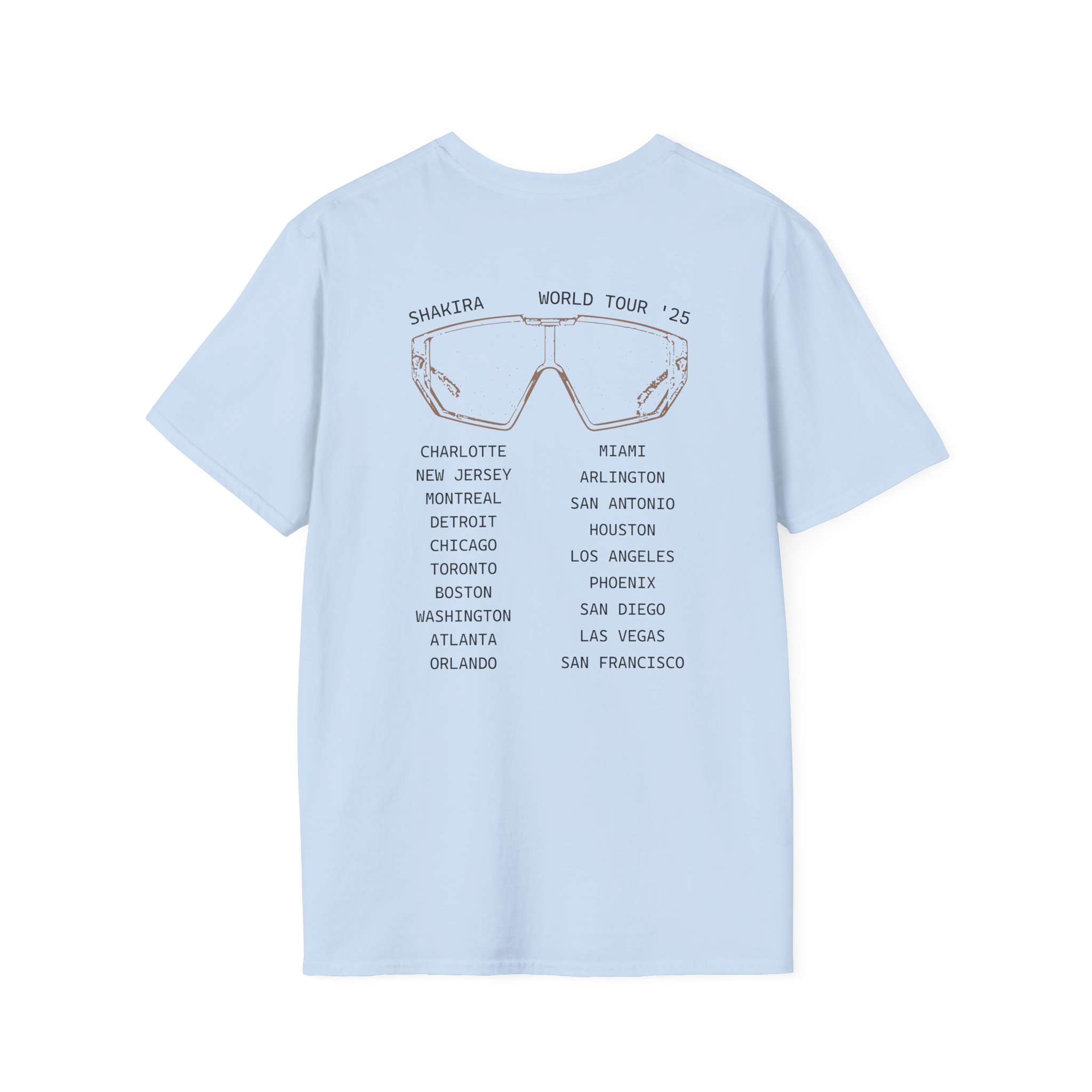Shakira Sunglasses Unisex Softstyle T-Shirt