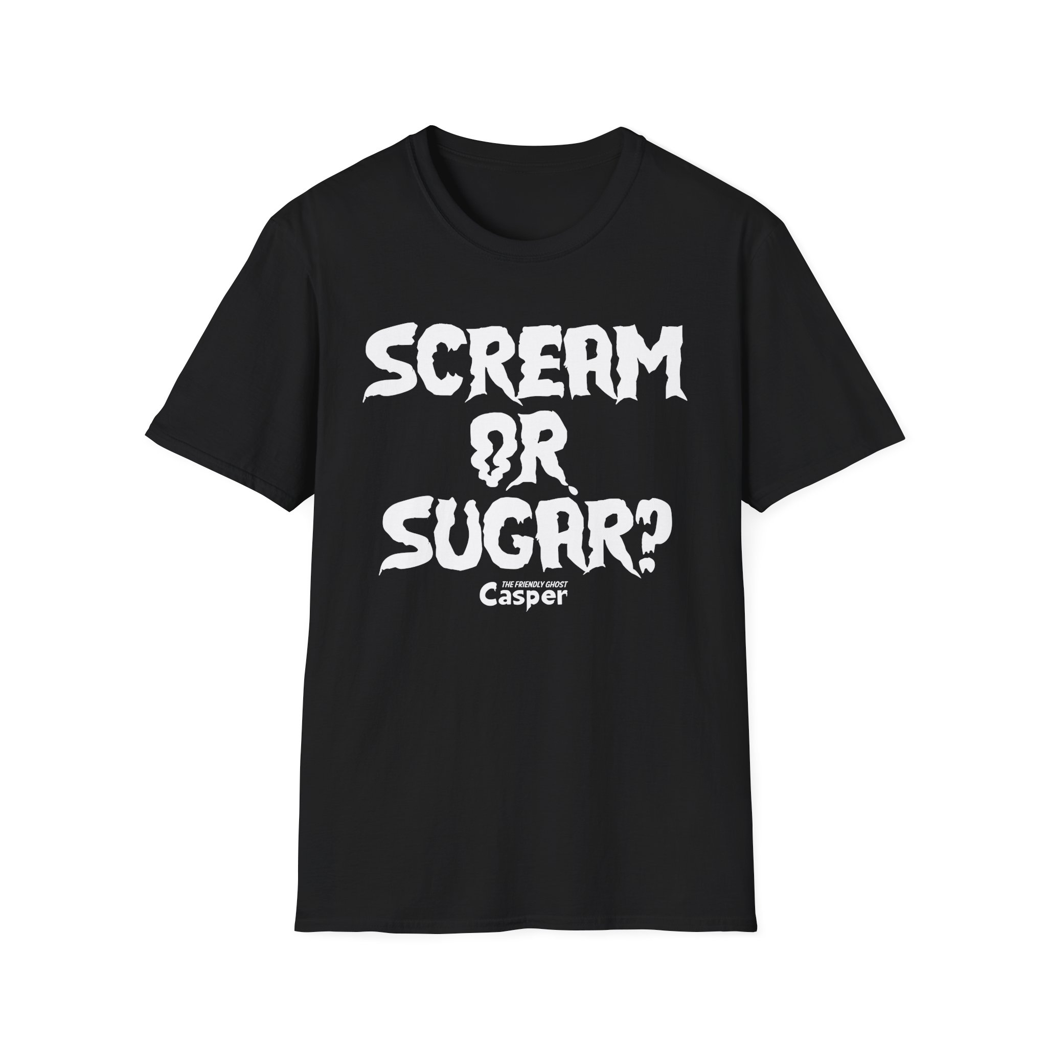 Casper the Friendly Ghost Scream or Sugar Unisex Softstyle T-Shirt