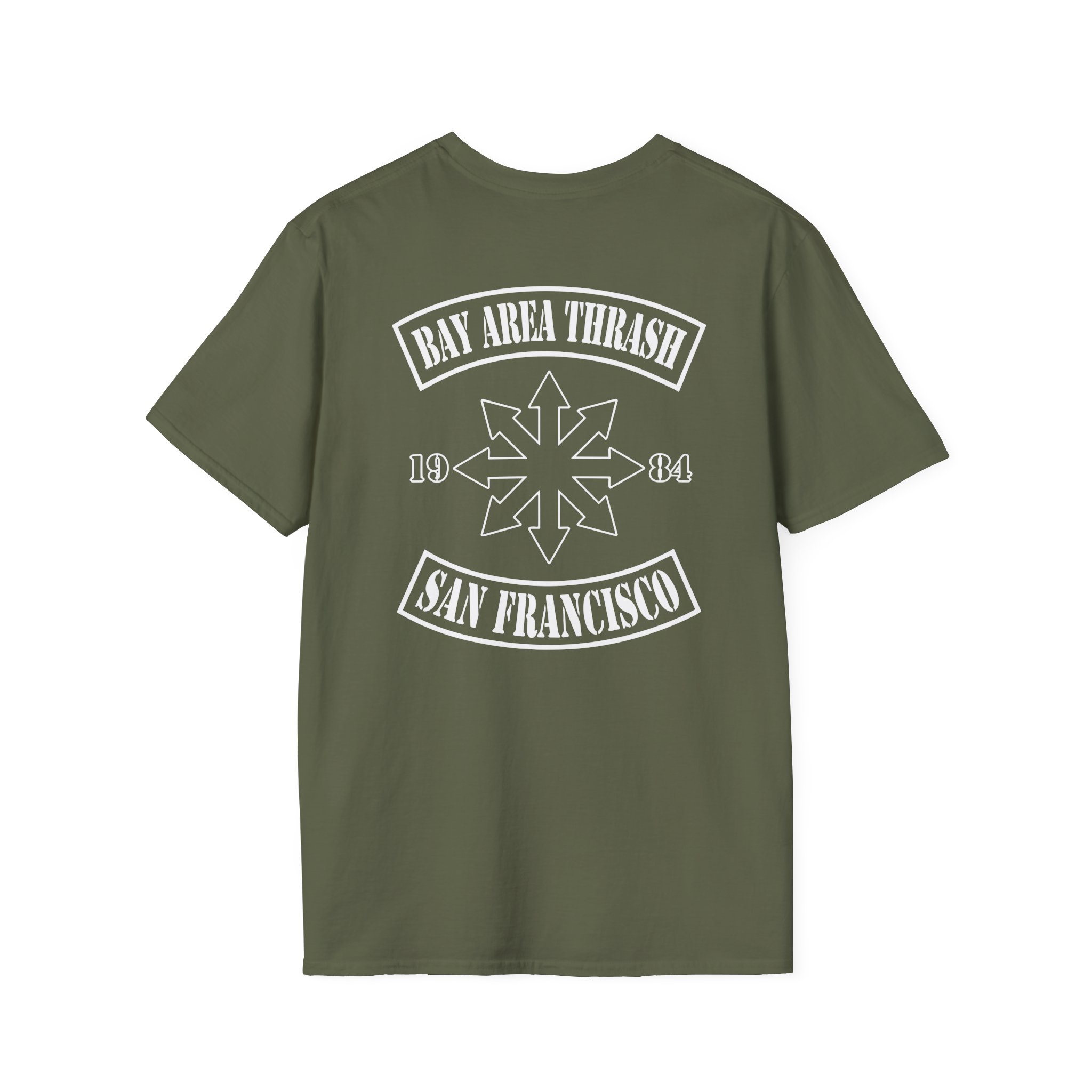 Heathen Bay Area Thrash Unisex Softstyle T-Shirt