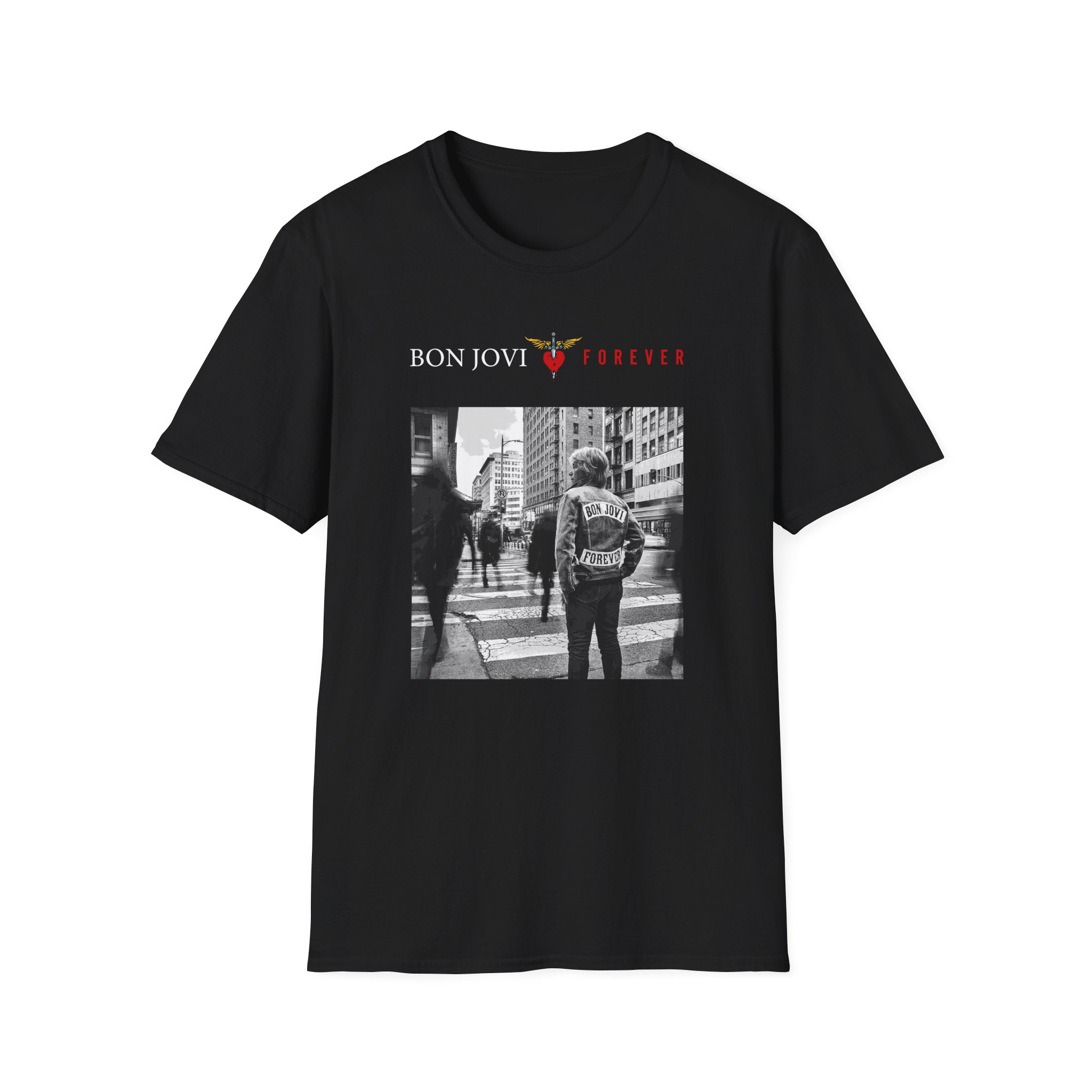 Bon Jovi Album Cover Unisex Softstyle T-Shirt