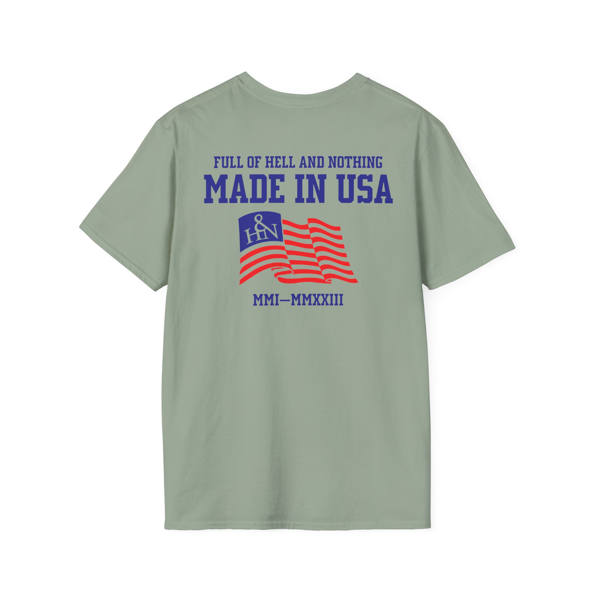 Full of Hell and Nothing Made In USA Unisex Softstyle T-Shirt