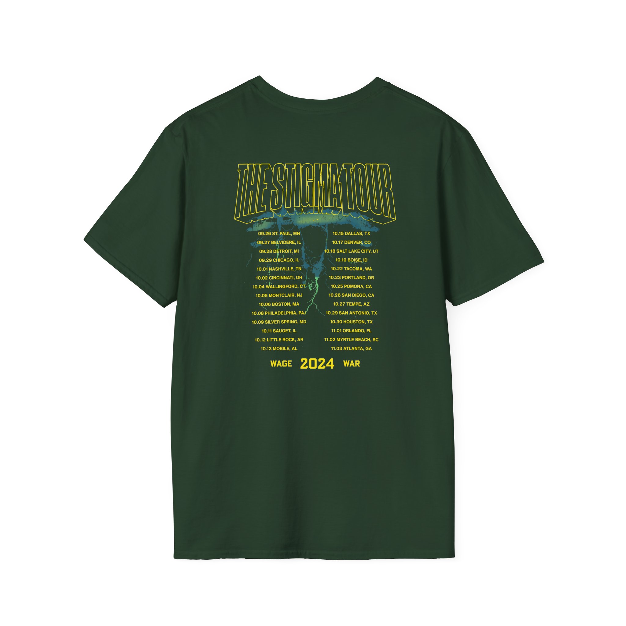 Wage War Swamp Reaper Tour Unisex Softstyle T-Shirt