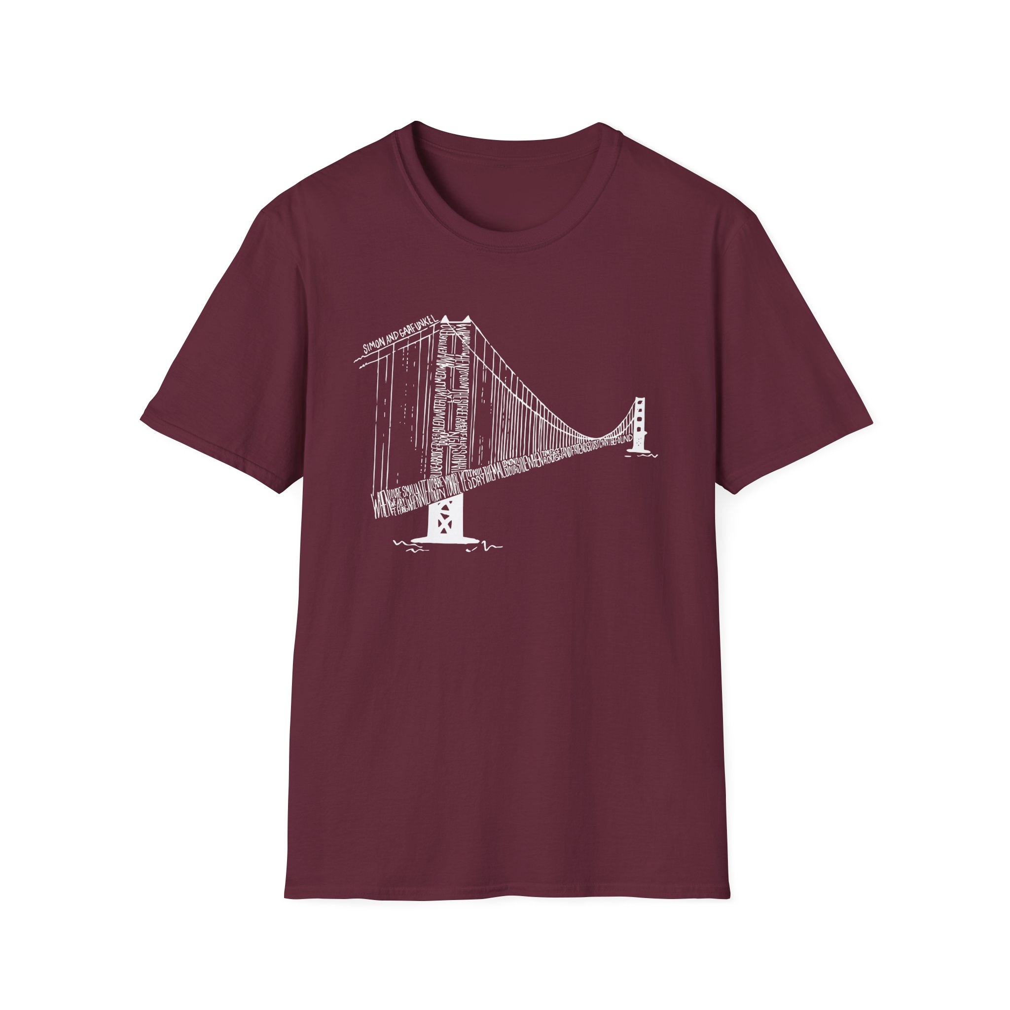 Simon and Garfunkel Bridge Unisex Softstyle T-Shirt