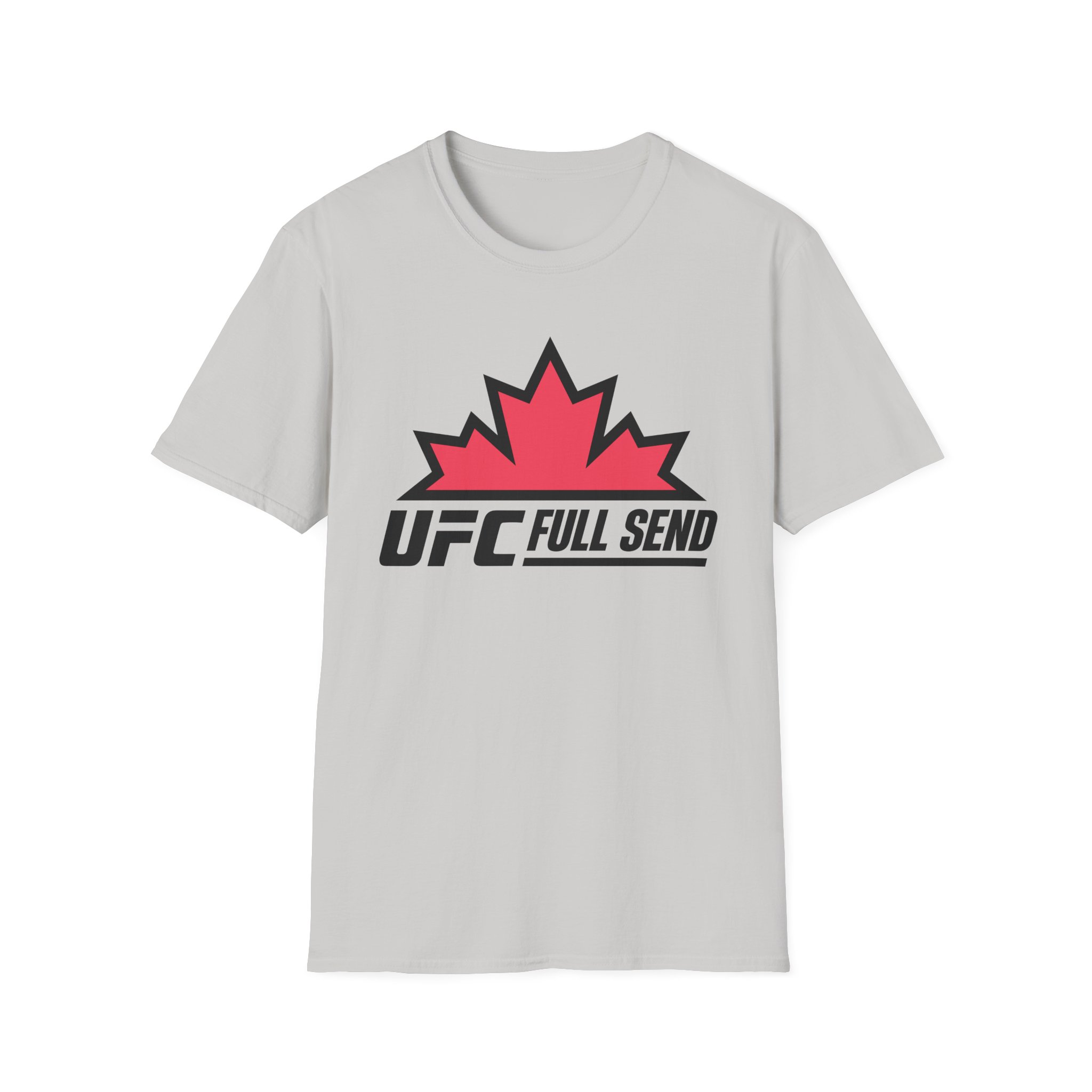 Full Send UFC Canada Leaf Unisex Softstyle T-Shirt