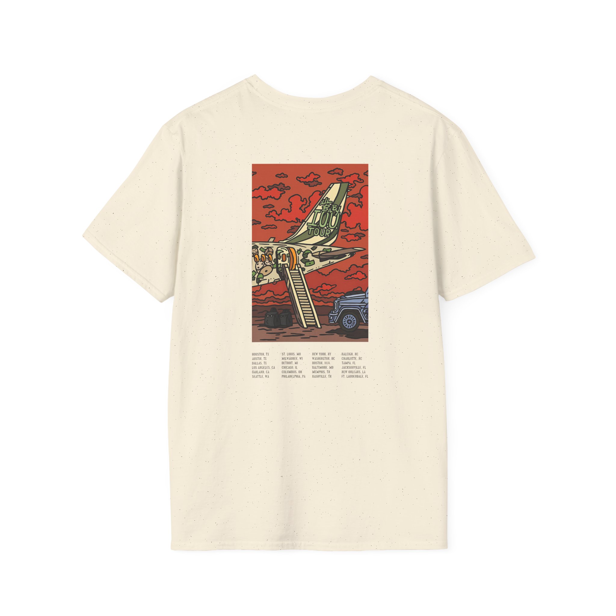 Lil Baby Iou Tour Flying Unisex Softstyle T-Shirt