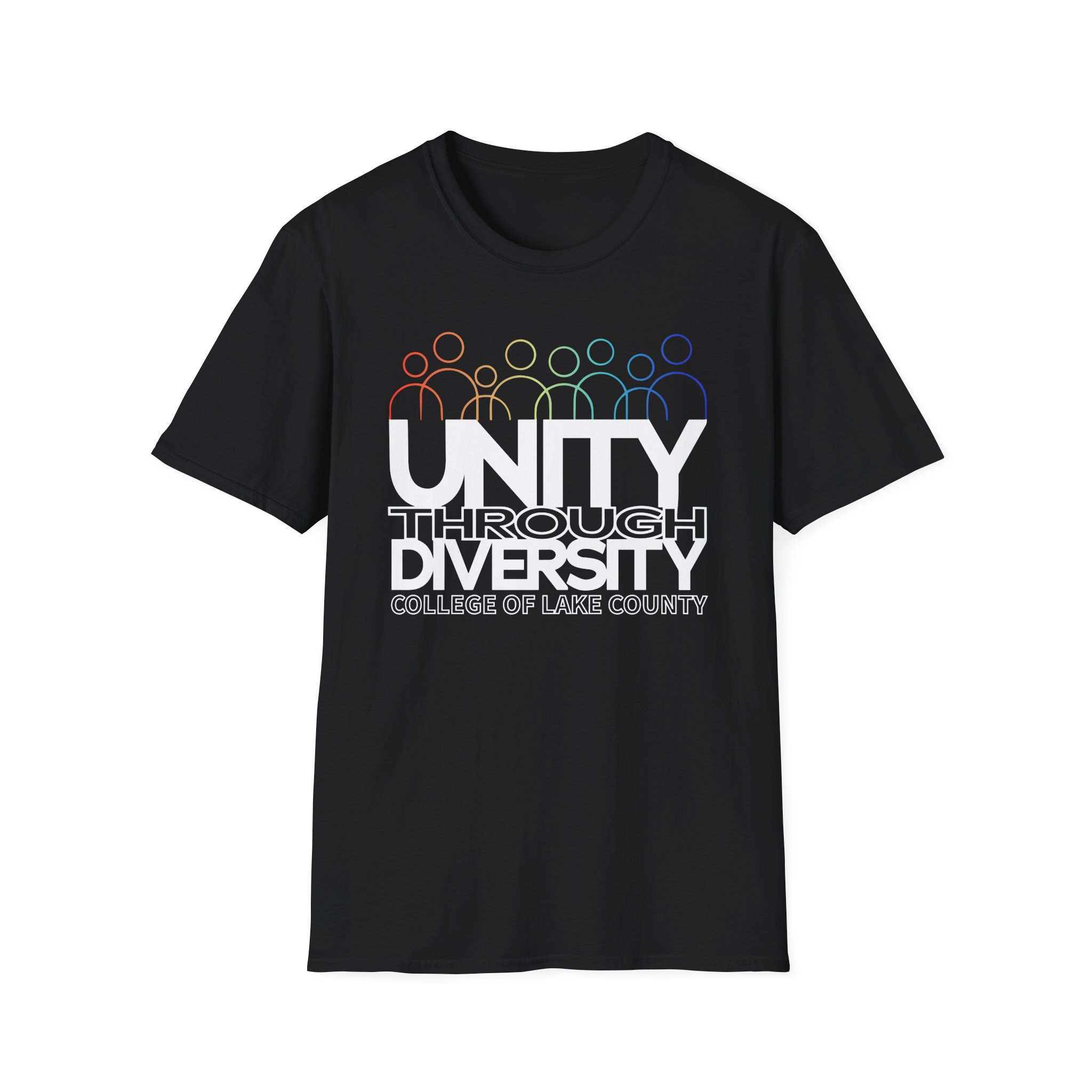 College Lake County Rainbow Equality Unisex Softstyle T-Shirt