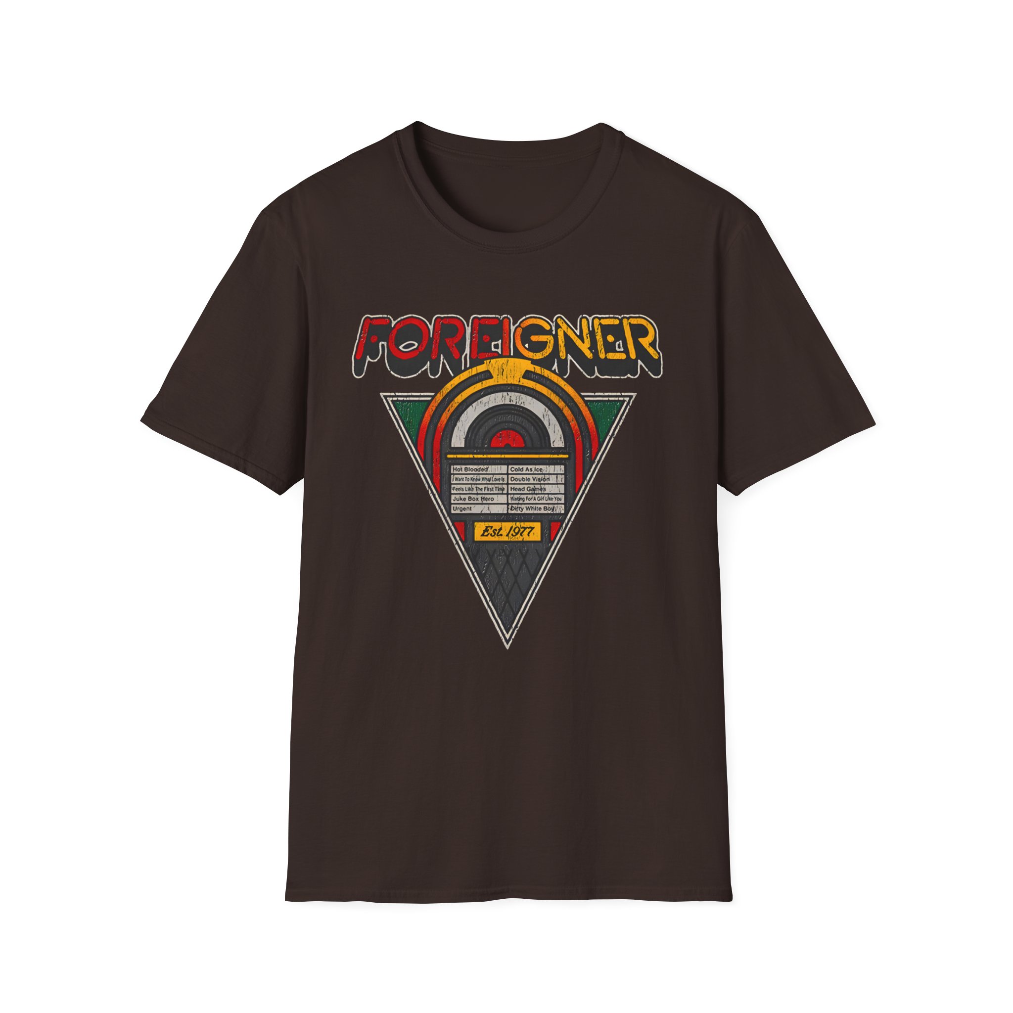 Foreigner Juke Box Unisex Softstyle T-Shirt