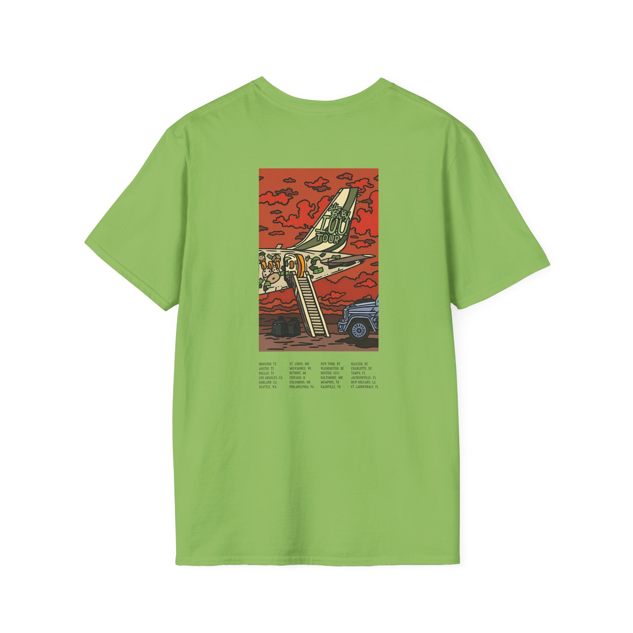 Lil Baby Iou Tour Flying Unisex Softstyle T-Shirt