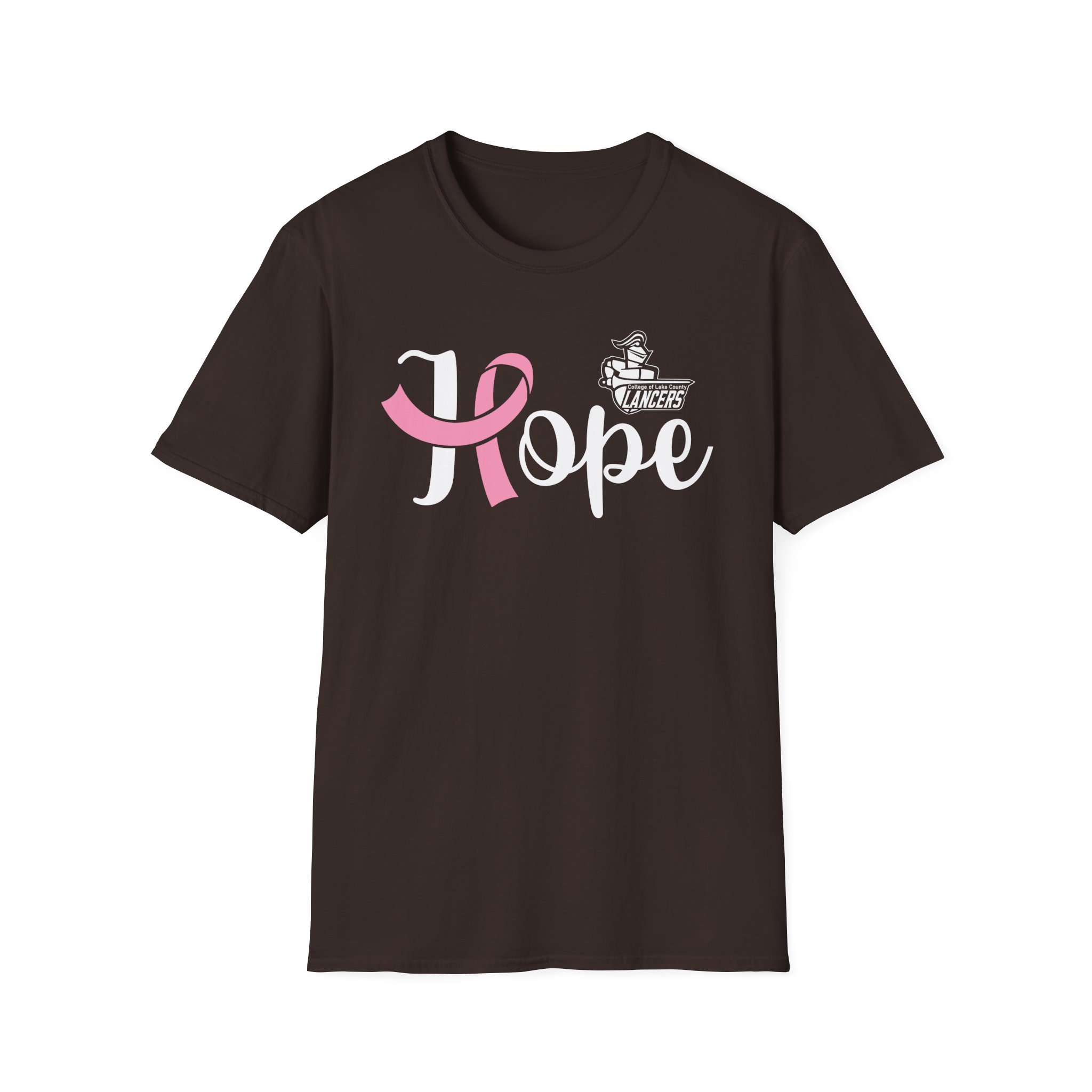 College Lake County Ribbon Hope Unisex Softstyle T-Shirt
