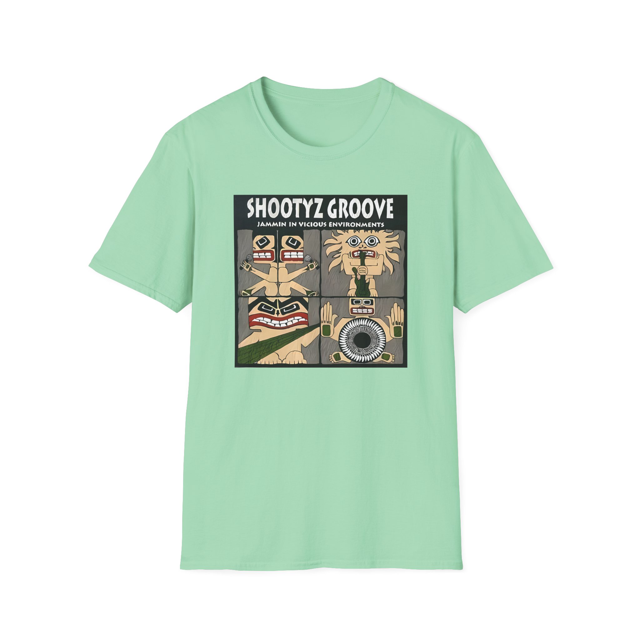 Shootyz Groove Jammin in Vicious Environments Album Cover Unisex Softstyle T-Shirt