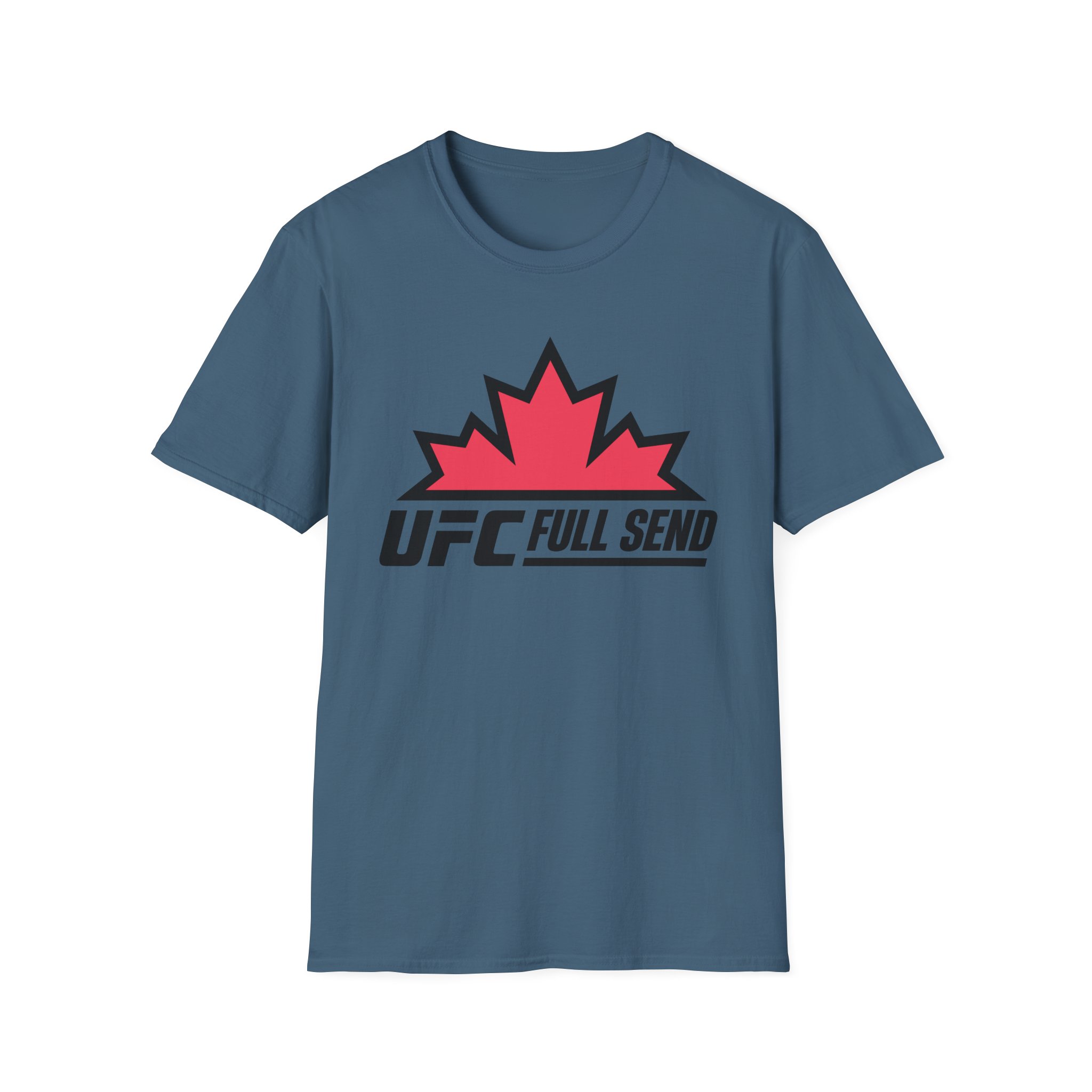 Full Send UFC Canada Leaf Unisex Softstyle T-Shirt