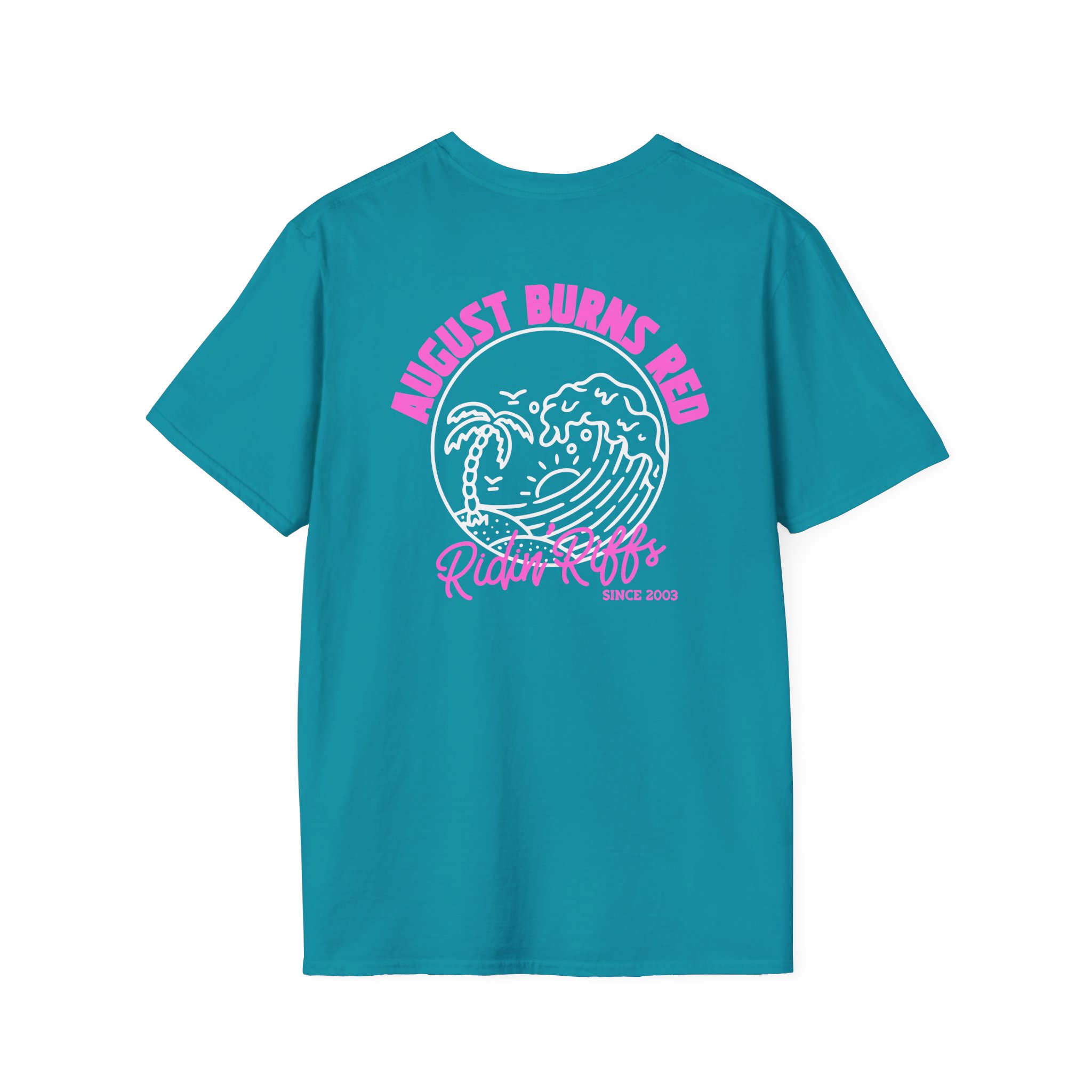 August Burns Red Riff Riders Teal Unisex Softstyle T-Shirt