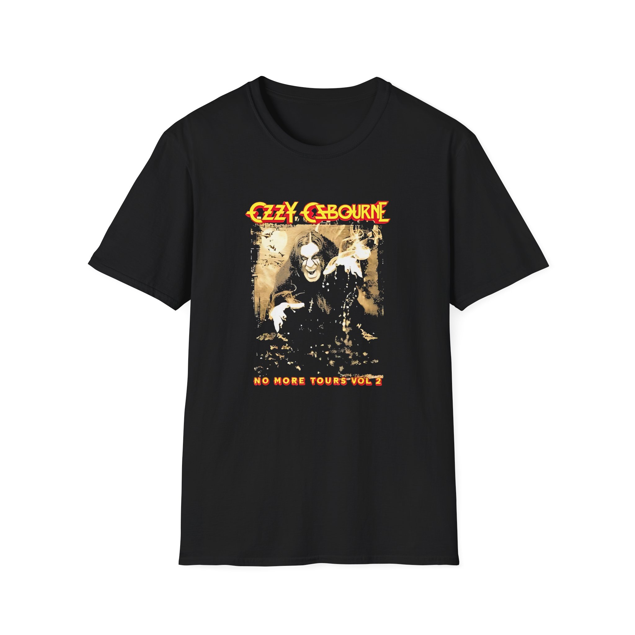 Ozzy Osbourne Rising With Tourback Unisex Softstyle T-Shirt