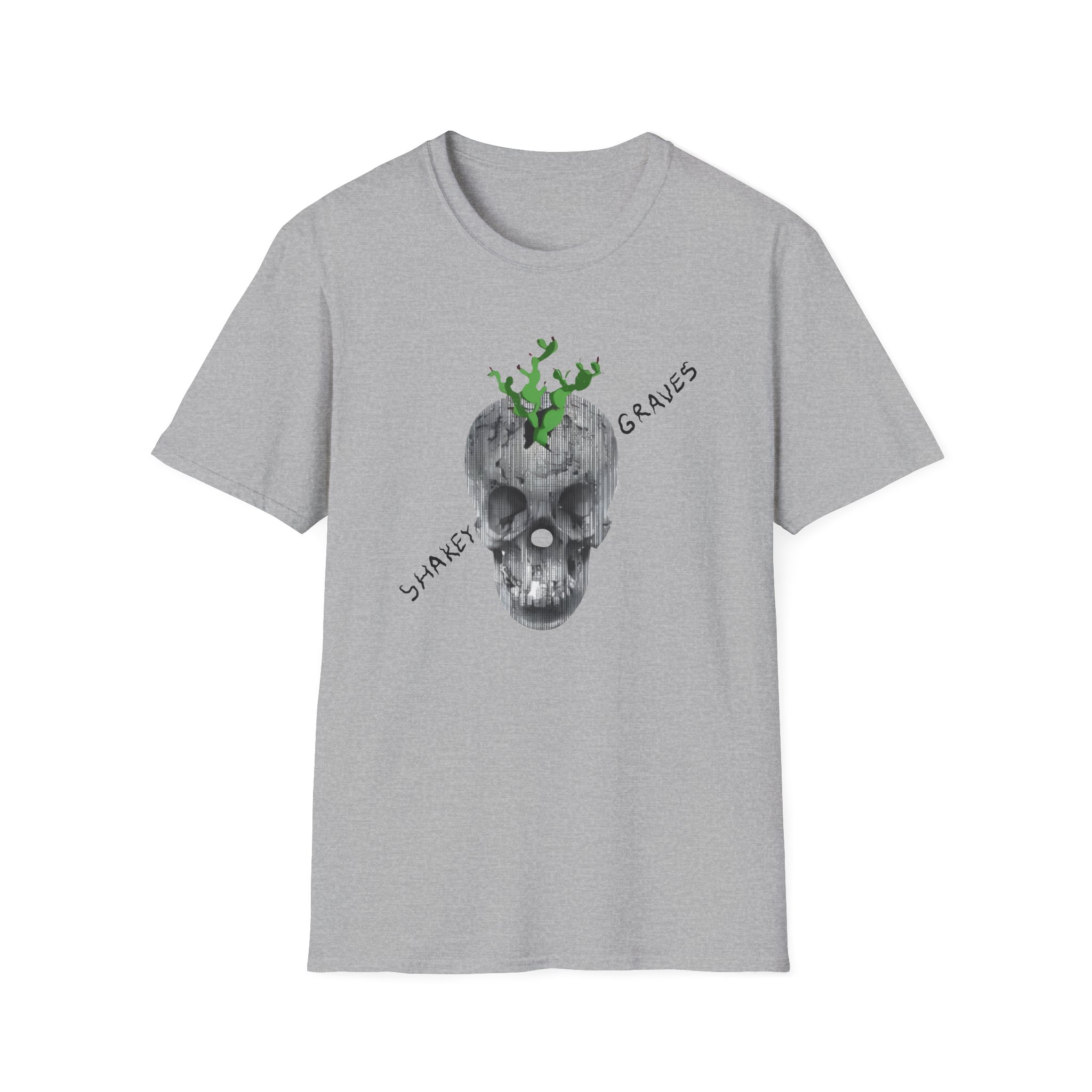 Shakey Graves Skull Unisex Softstyle T-Shirt
