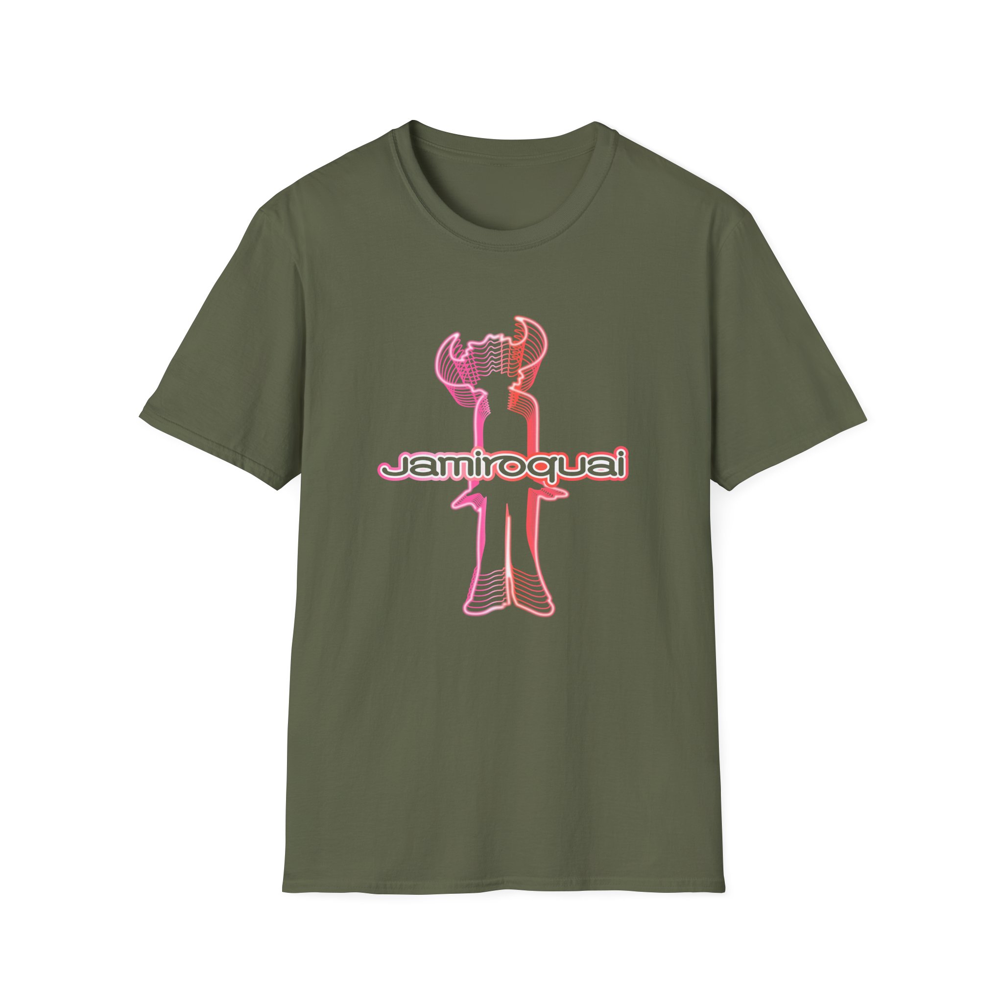 J Buffalo Man Neon Unisex Softstyle T-Shirt