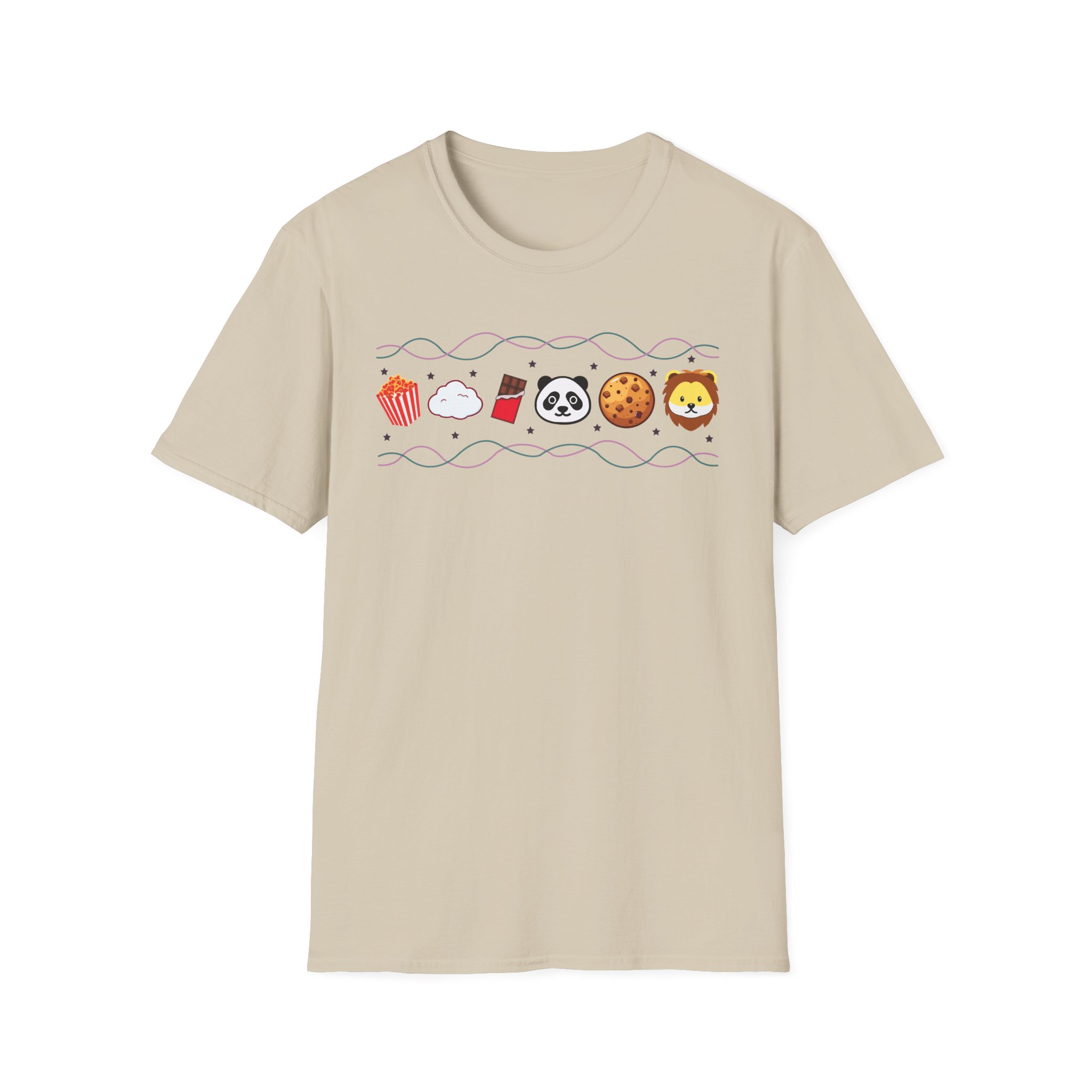 Harlow and Popcorn Emoji Unisex Softstyle T-Shirt