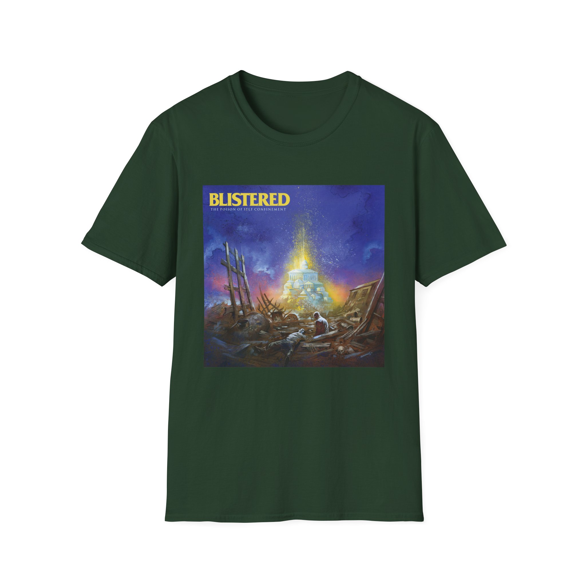 Blistered Self Confinement Unisex Softstyle T-Shirt